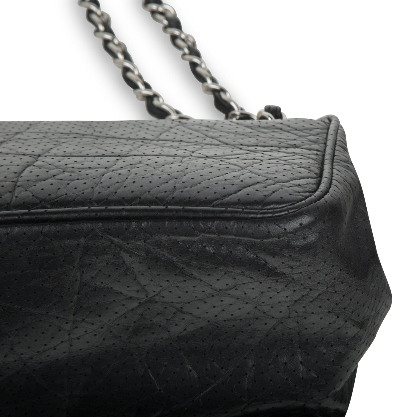 Vintage Perforated Shoulder Bag
