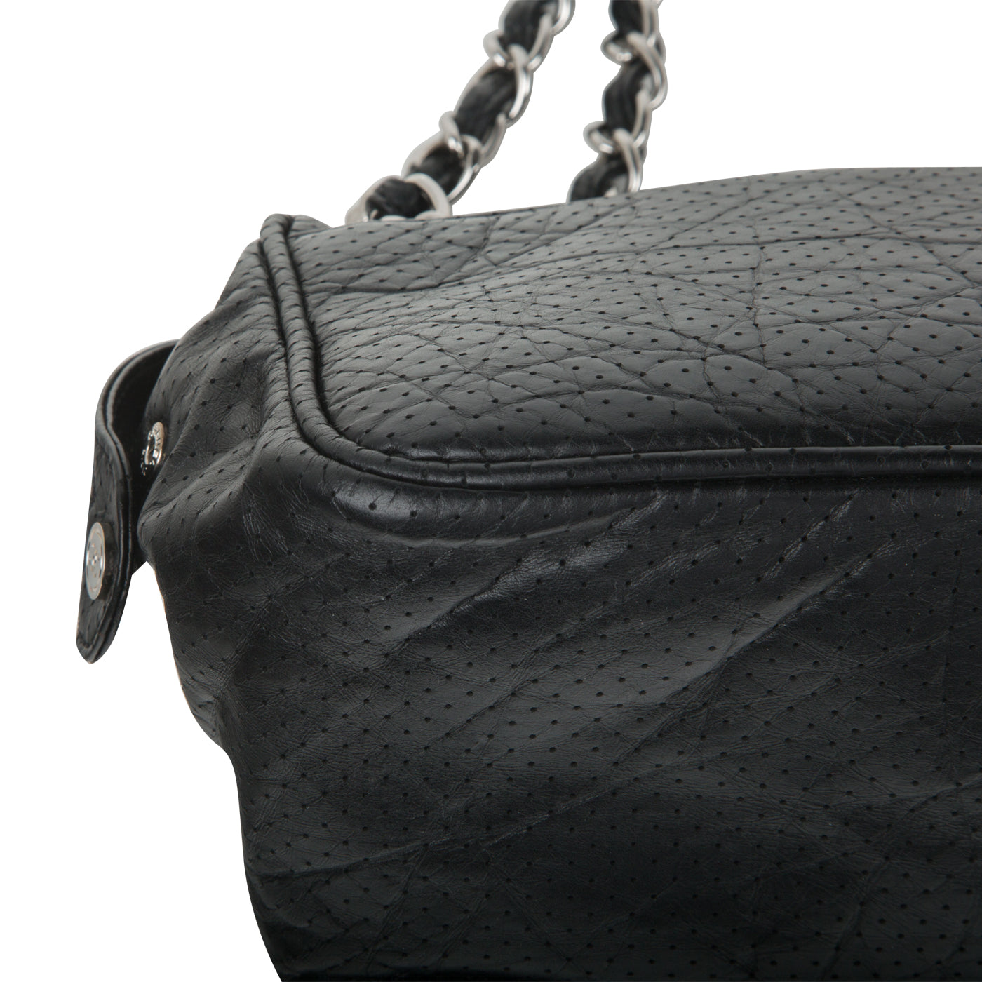Vintage Perforated Shoulder Bag