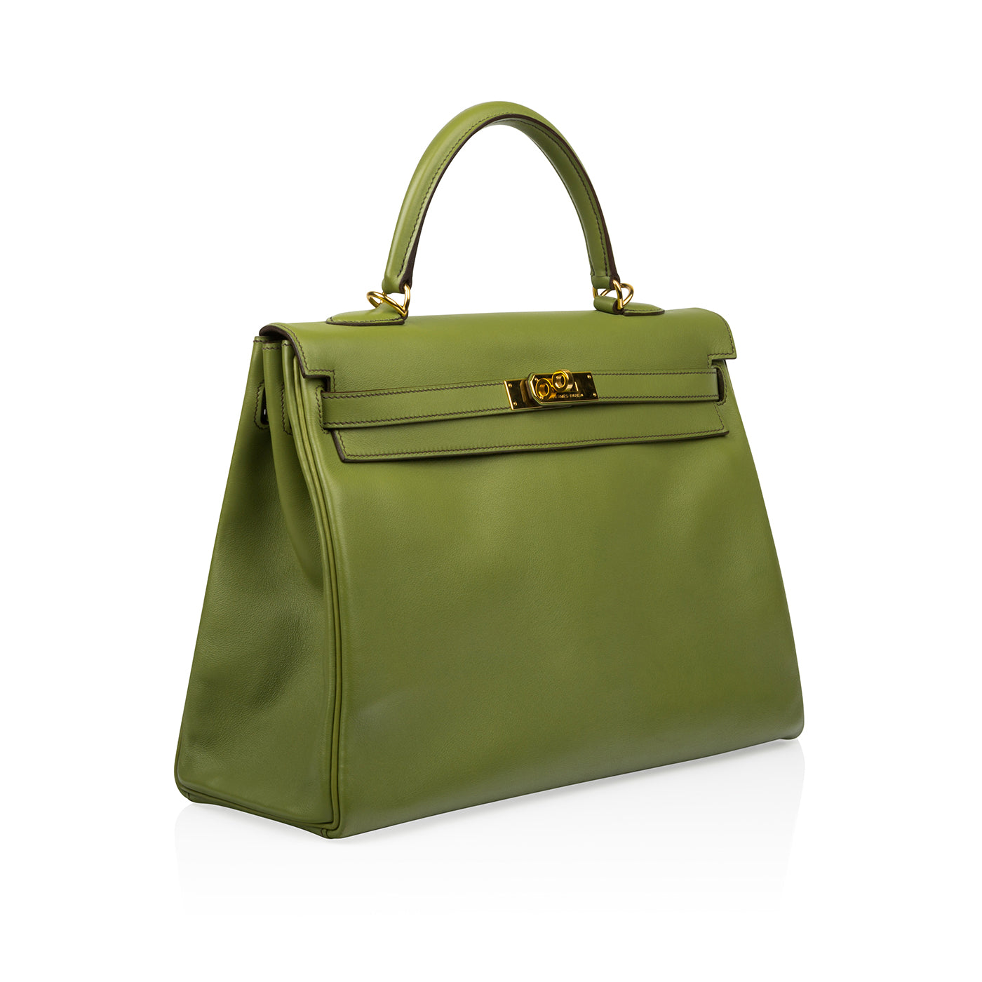 Kelly 35 - Vert Anis Swift leather
