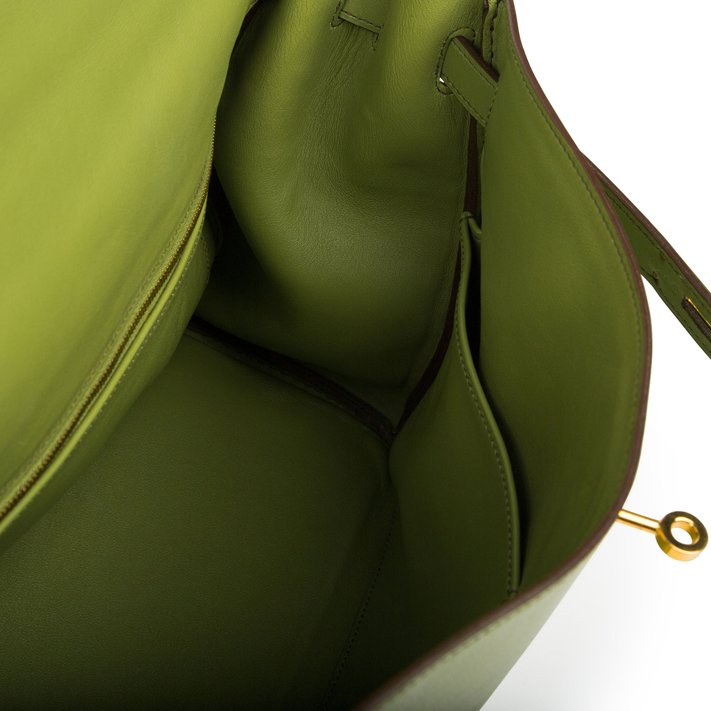 Kelly 35 - Vert Anis Swift leather