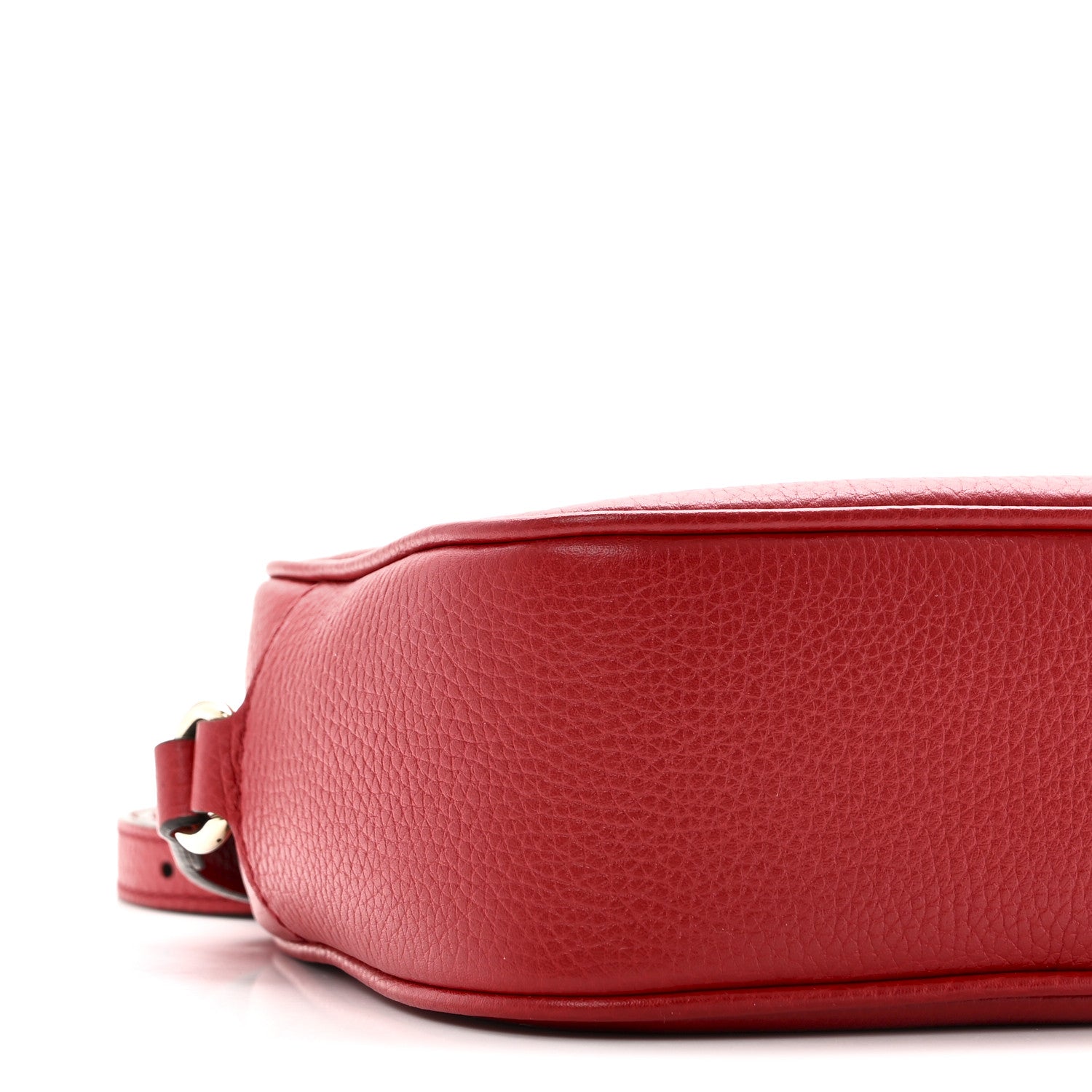Pebbled Calfskin Small Soho Disco Bag Vibrant Red