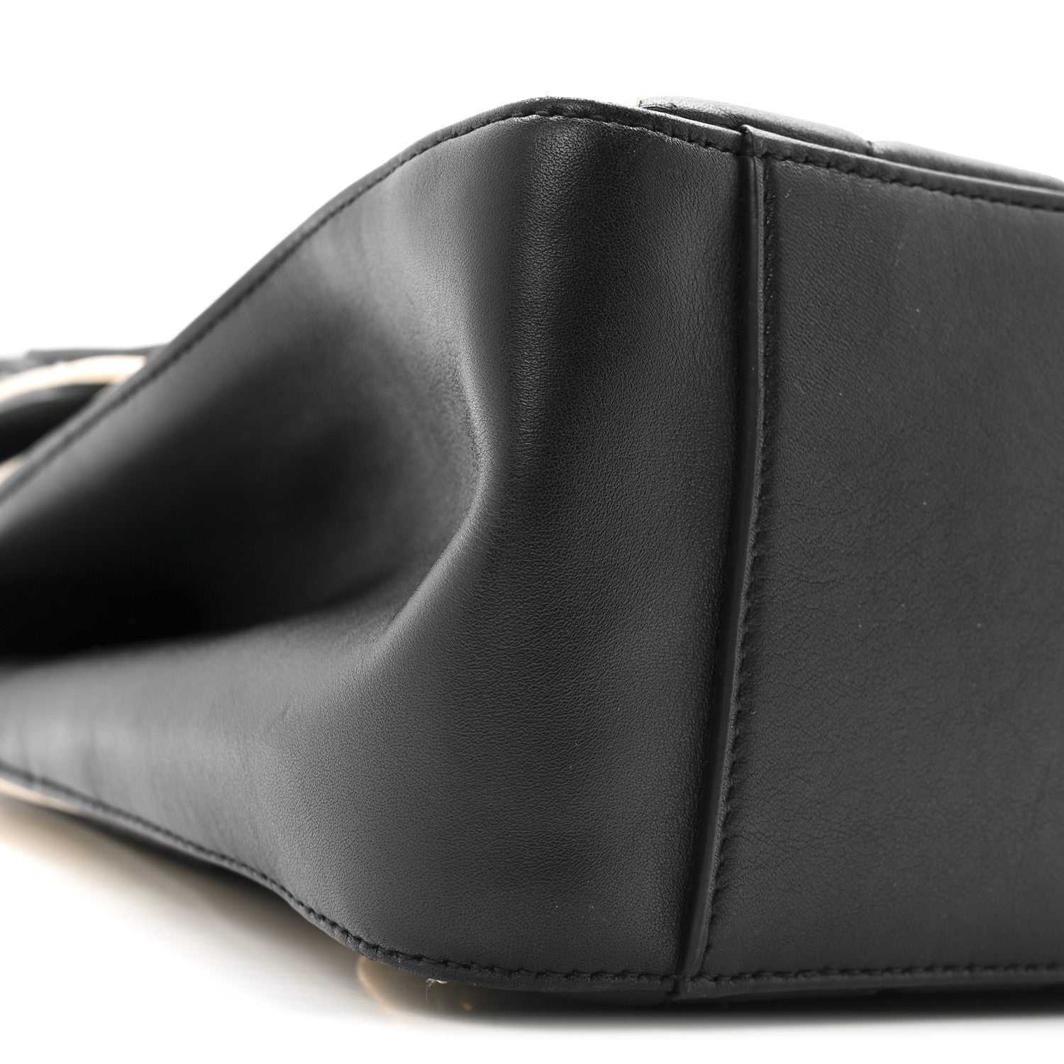 Calfskin Bamboo Trapuntata Queen Margaret Backpack Mystic White Black