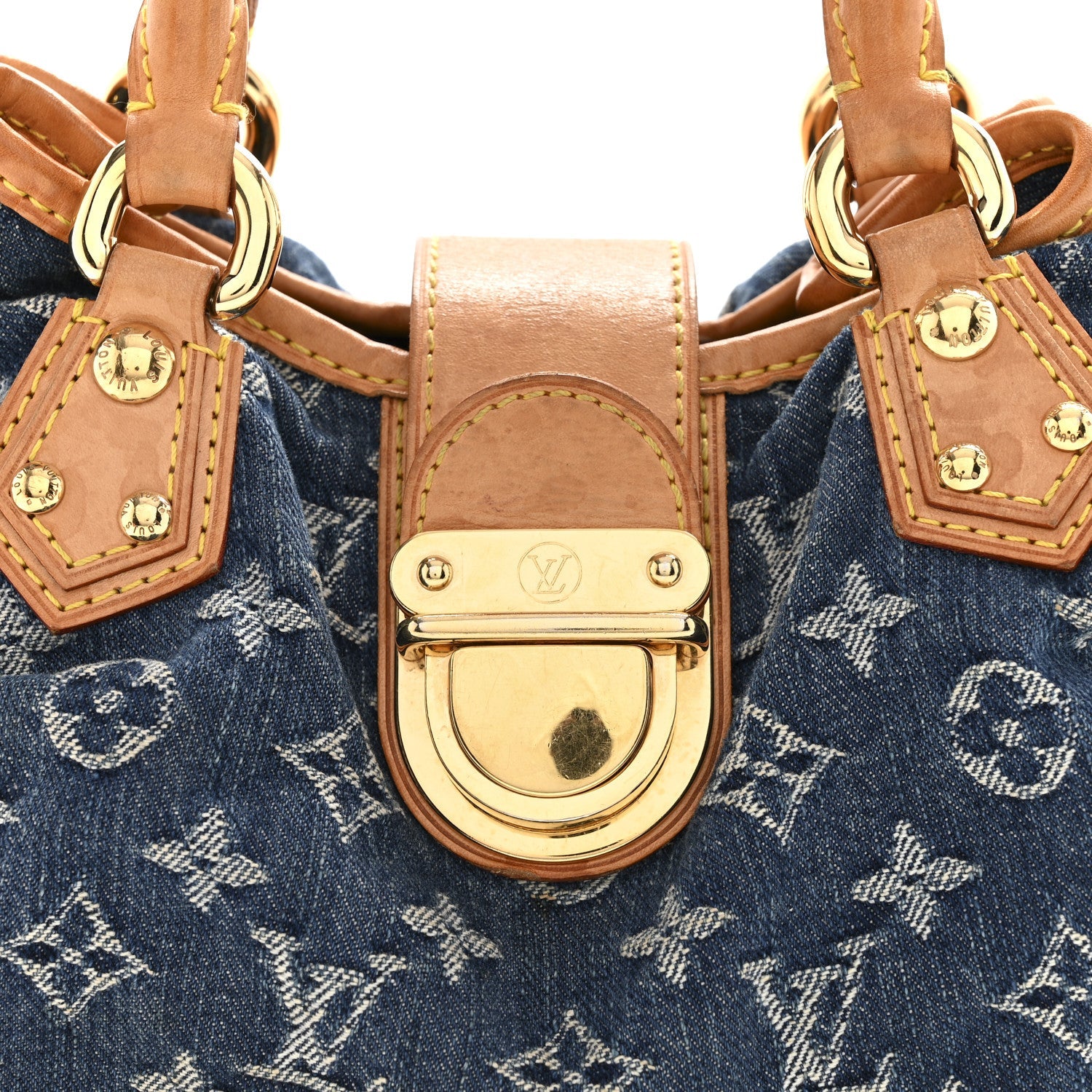 Monogram Denim Pleaty Blue