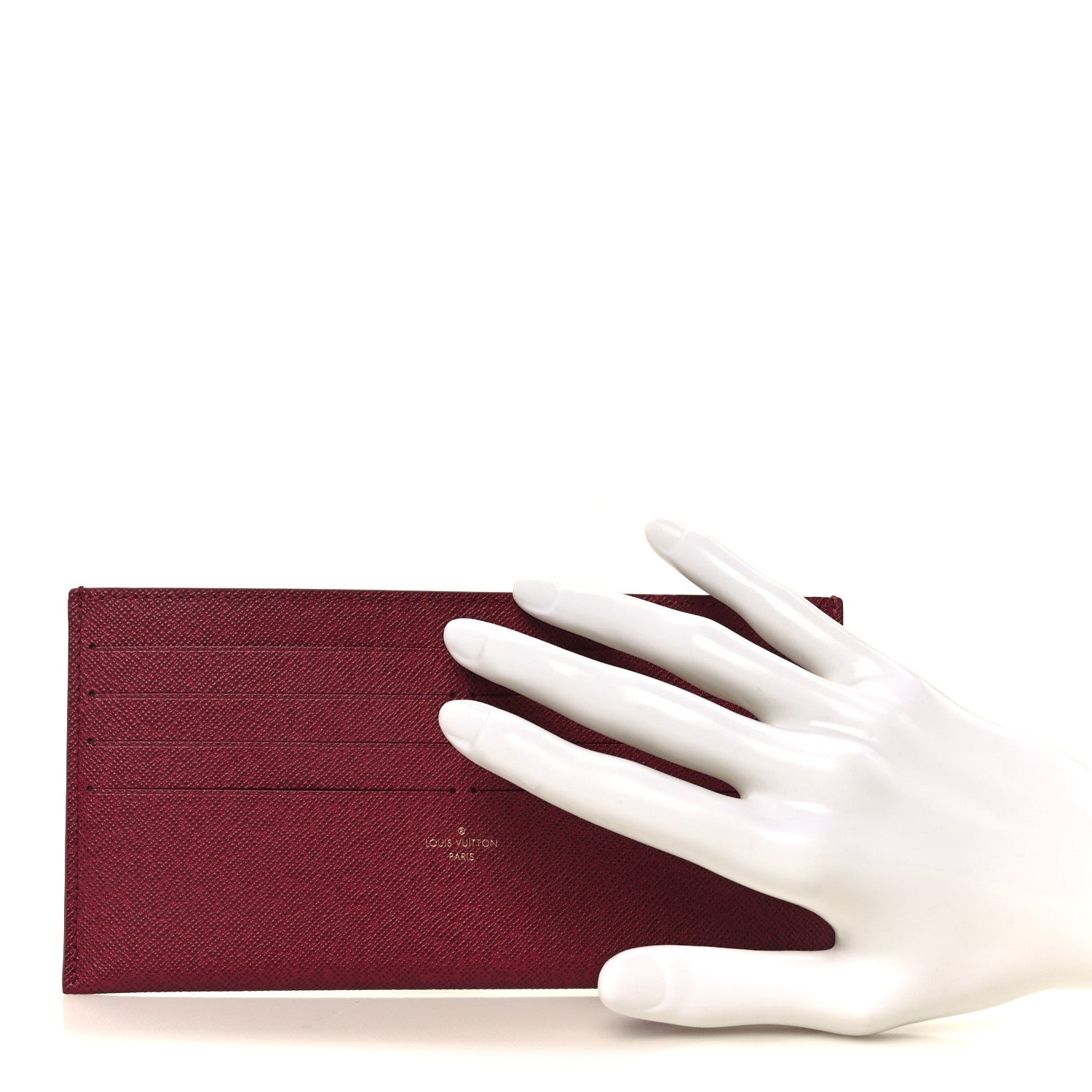 Calfskin Pochette Felicie Card Holder Insert Fuchsia