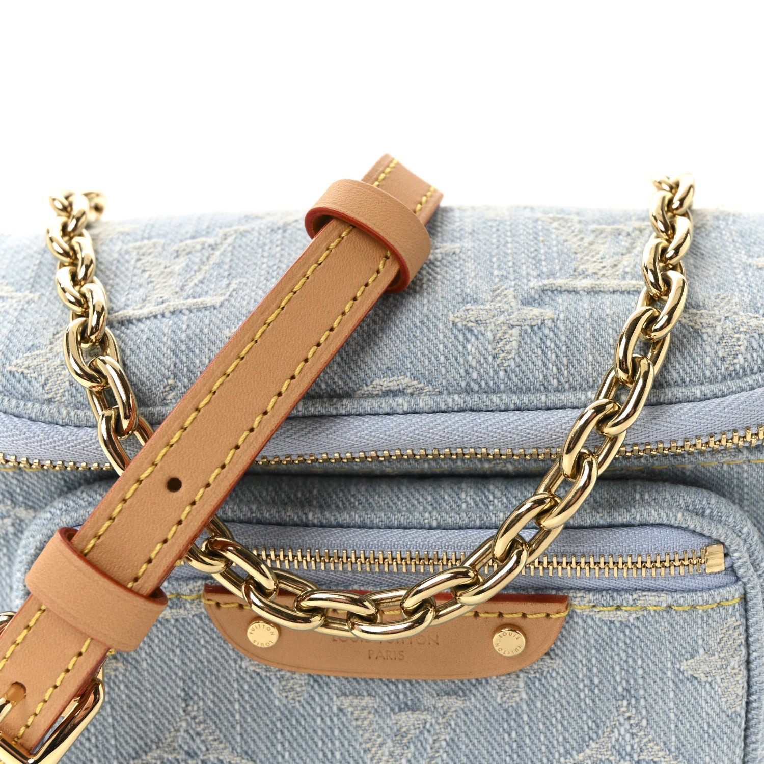 Monogram Denim Mini Bumbag Sky Blue