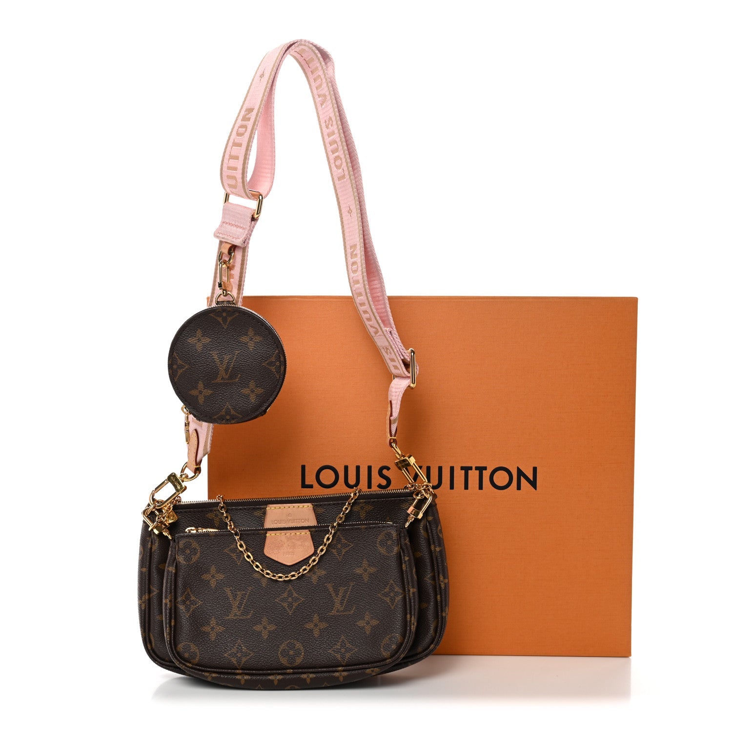 Monogram Multi Pochette Accessories Rose Clair