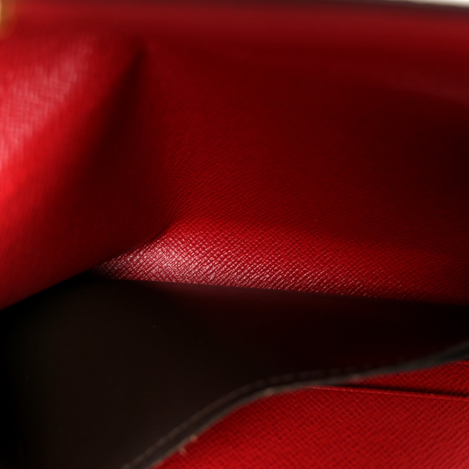 Damier Ebene Josephine Wallet Red