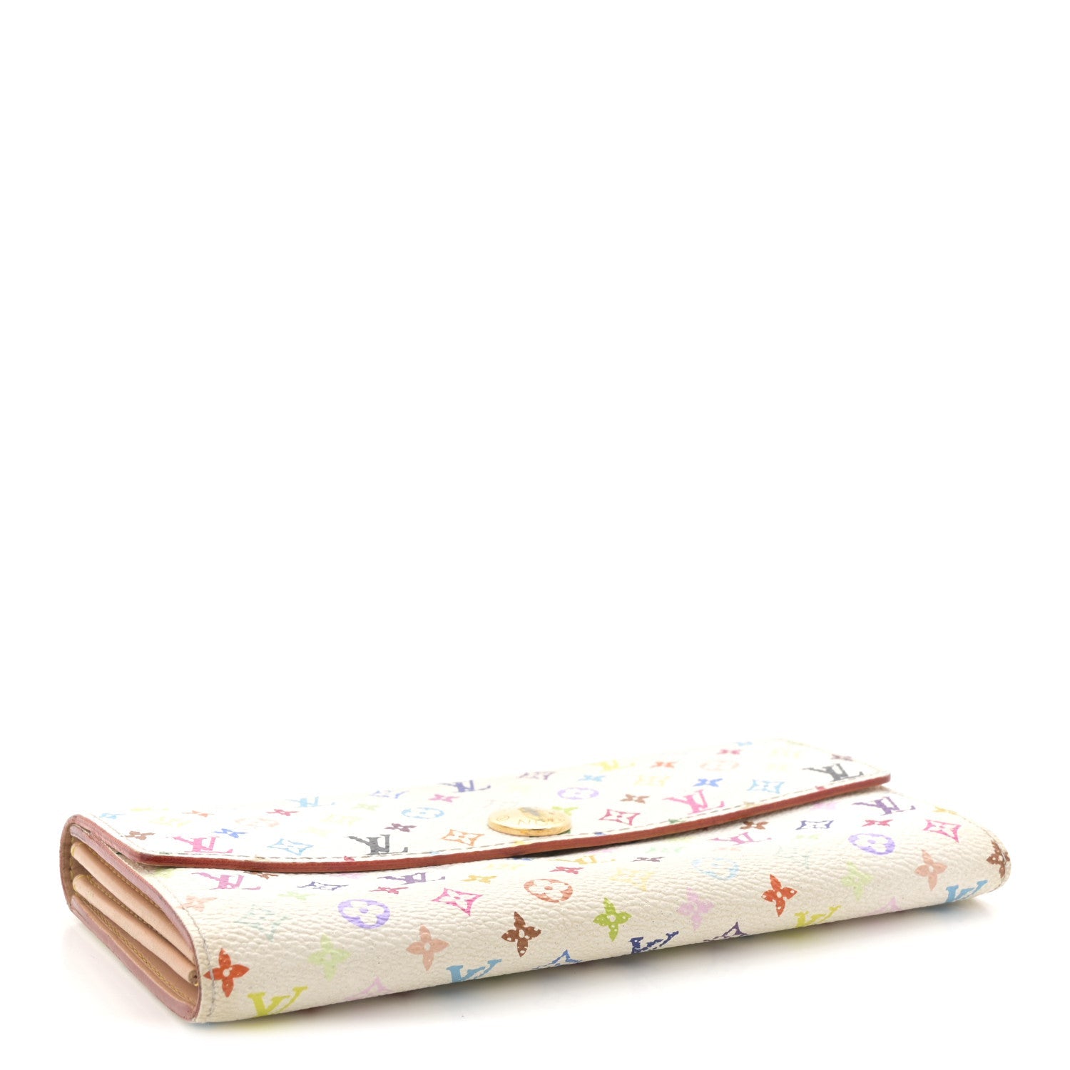 Monogram Multicolor Sarah Wallet White