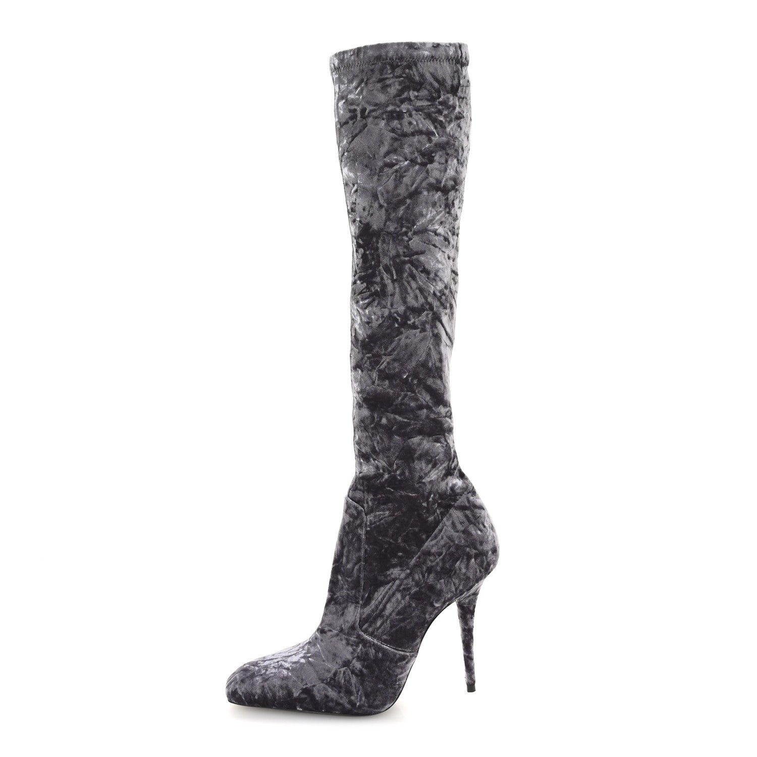 Velvet Ella Knee High Boots 37.5 Cool Grey