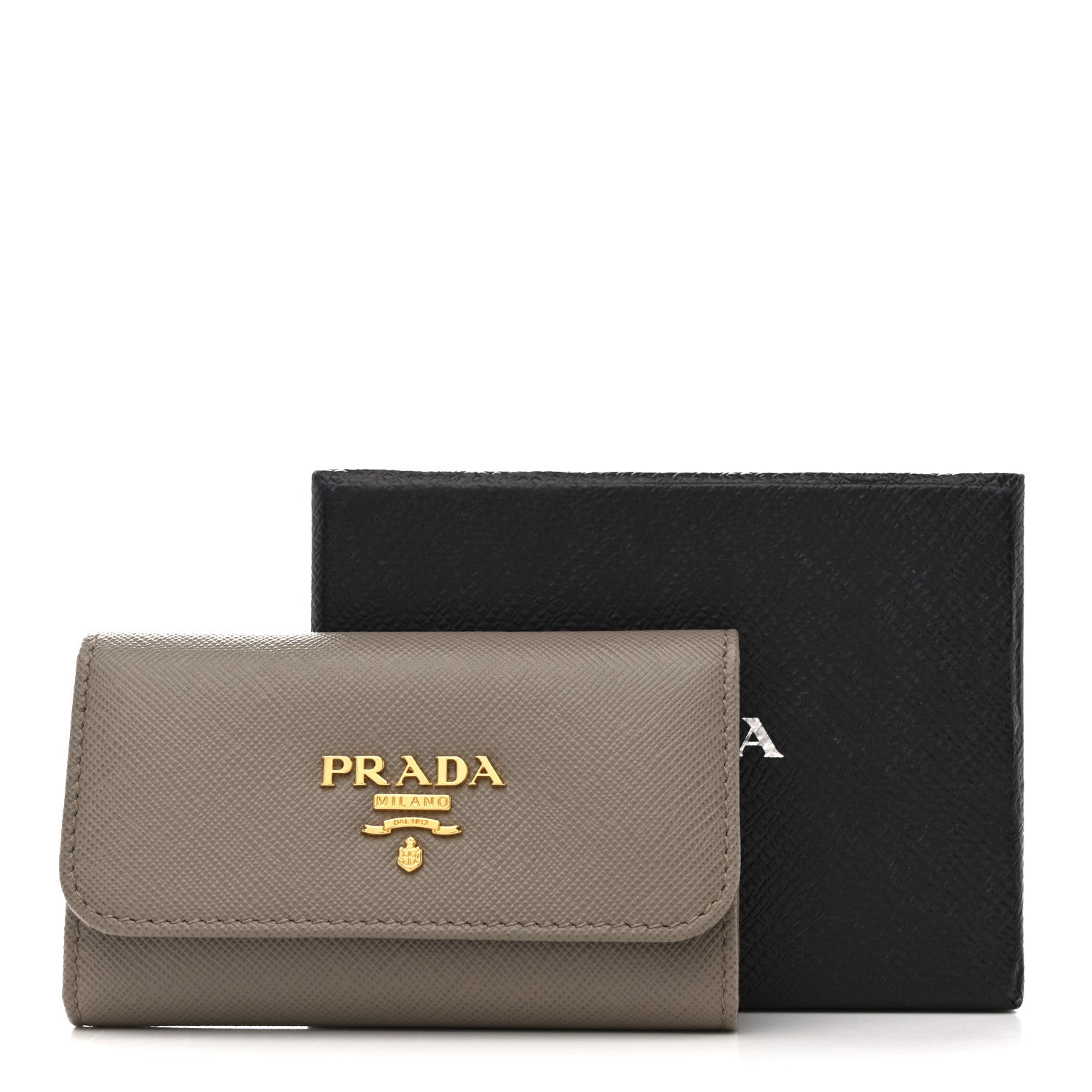 Saffiano Fiocco 6 Key Holder Argilla
