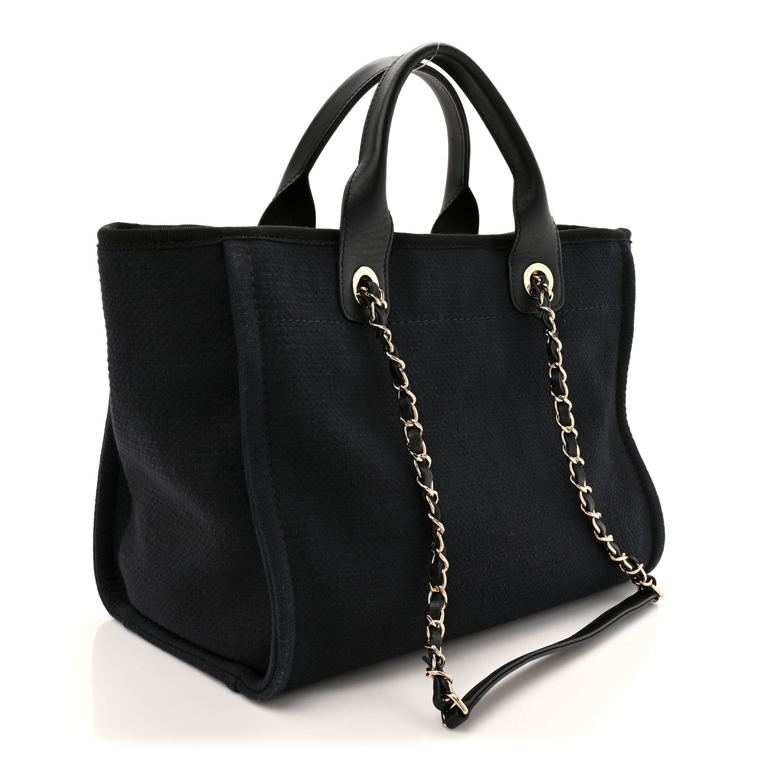 Mixed Fibers Small Deauville Tote Black