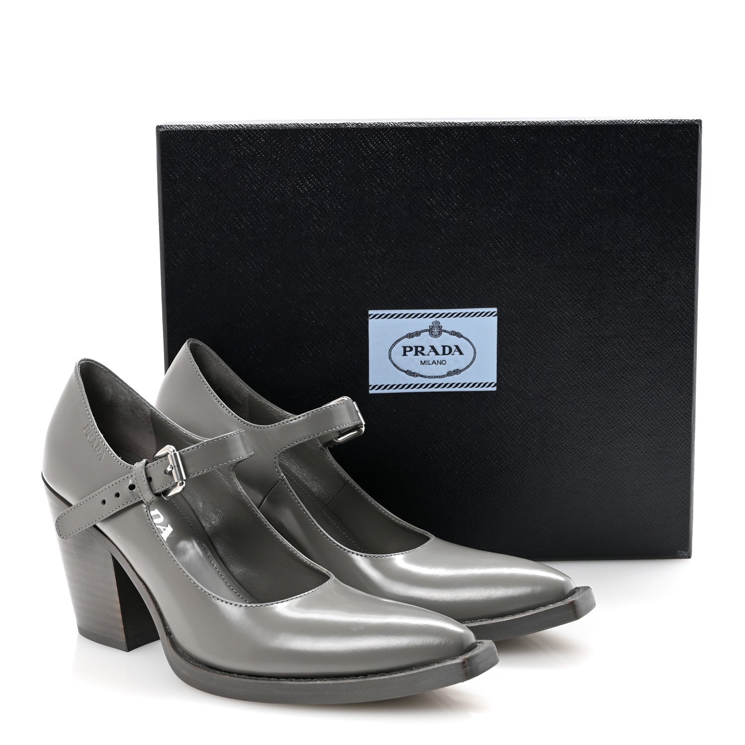 Spazzolato Mary Jane 90mm Pumps 36.5 Marmo