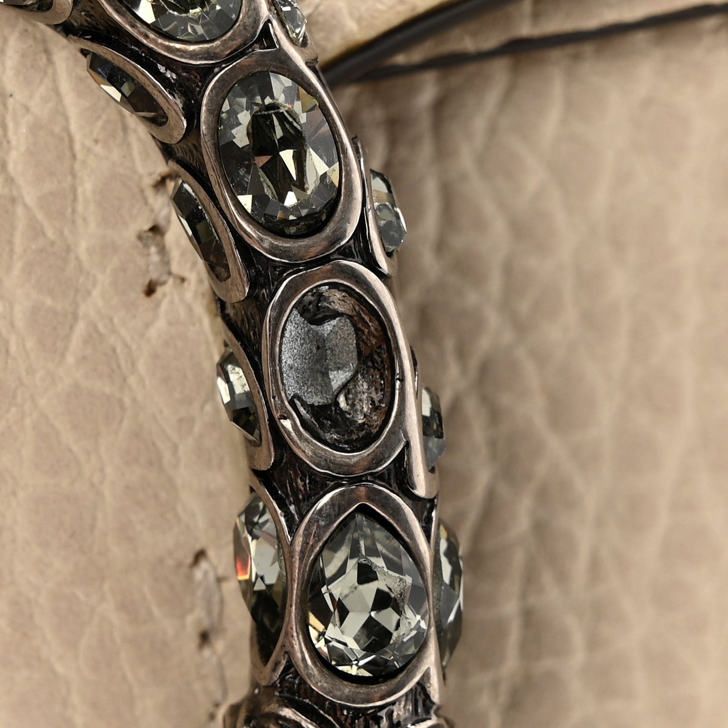 Dollar Calfskin Crystal Super Mini Dionysus Shoulder Bag Mystic White Black Diamond