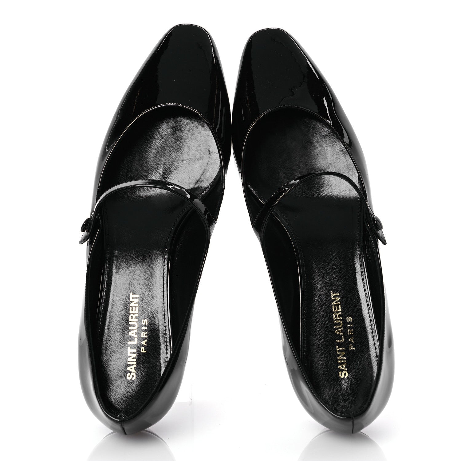 Patent Calfskin Sixtine 20 Pumps 40 Black