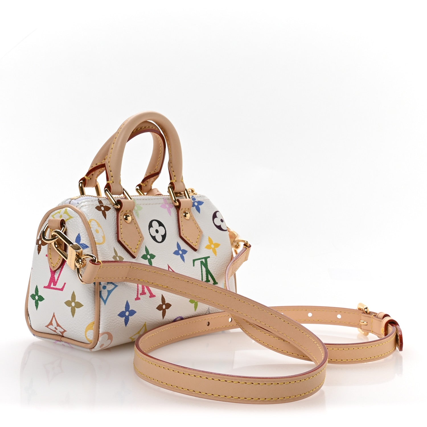 LV X TM Monogram Multicolor Nano Speedy White