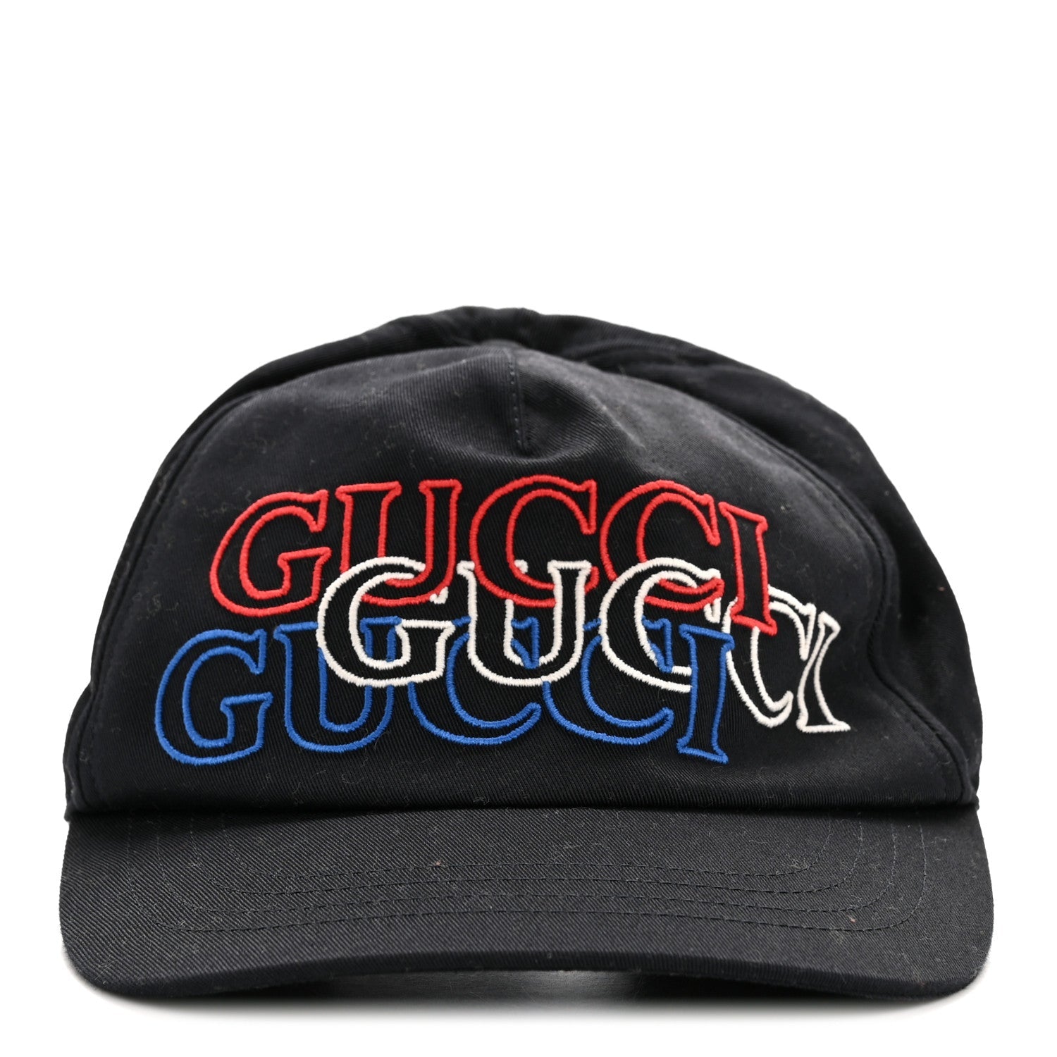 Cotton Embroidered Baseball Hat S Blue Red White
