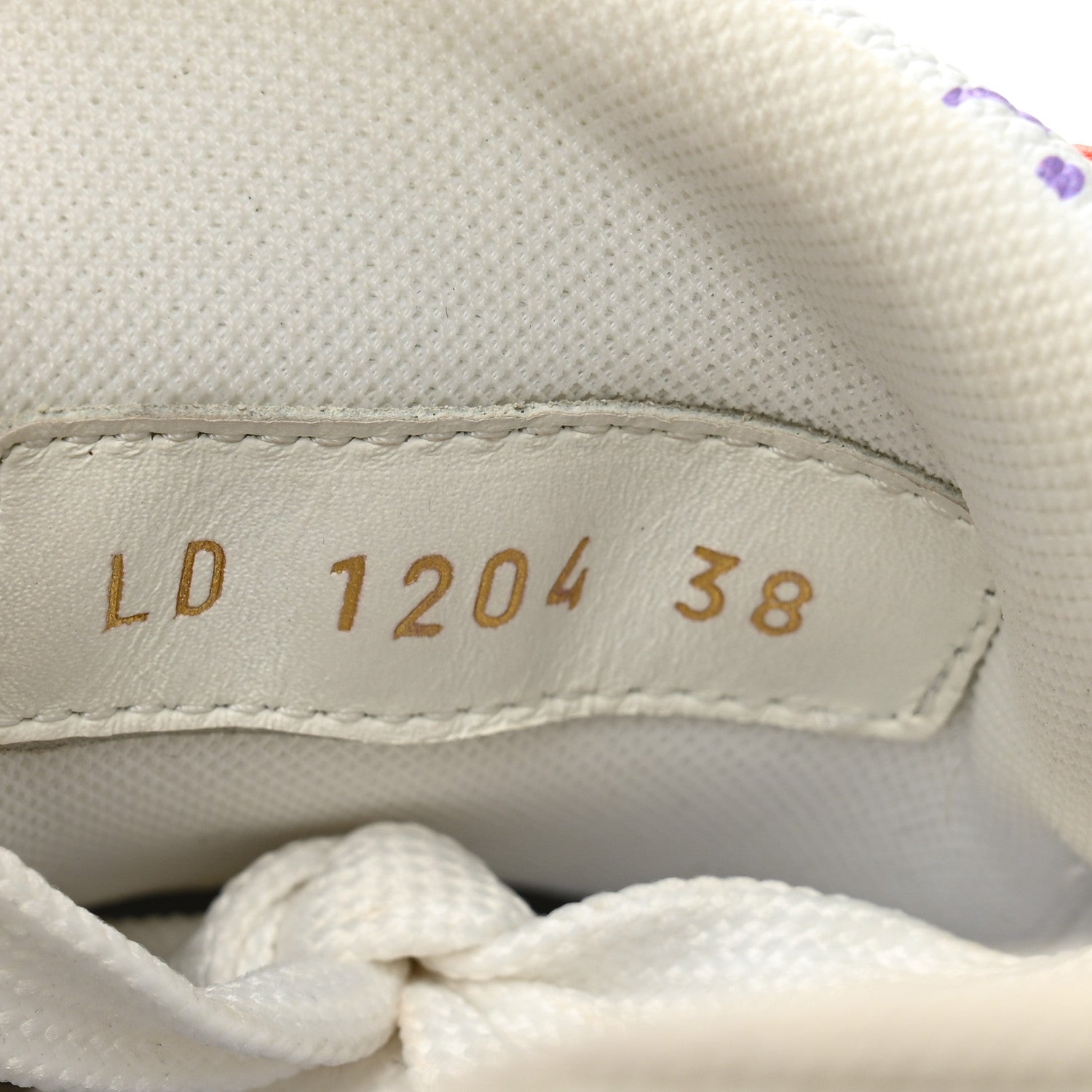 LV X TM Calfskin Monogram Multicolor Womens LV Trainer Sneakers 38 White