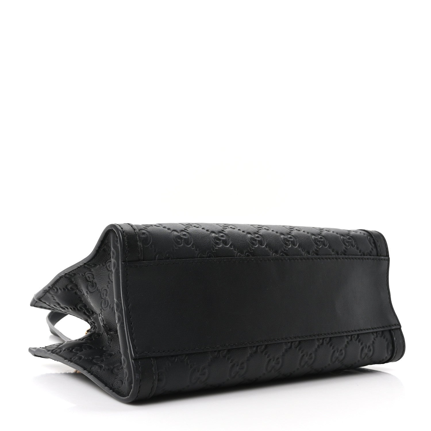 Guccissima Small Padlock Tote Black