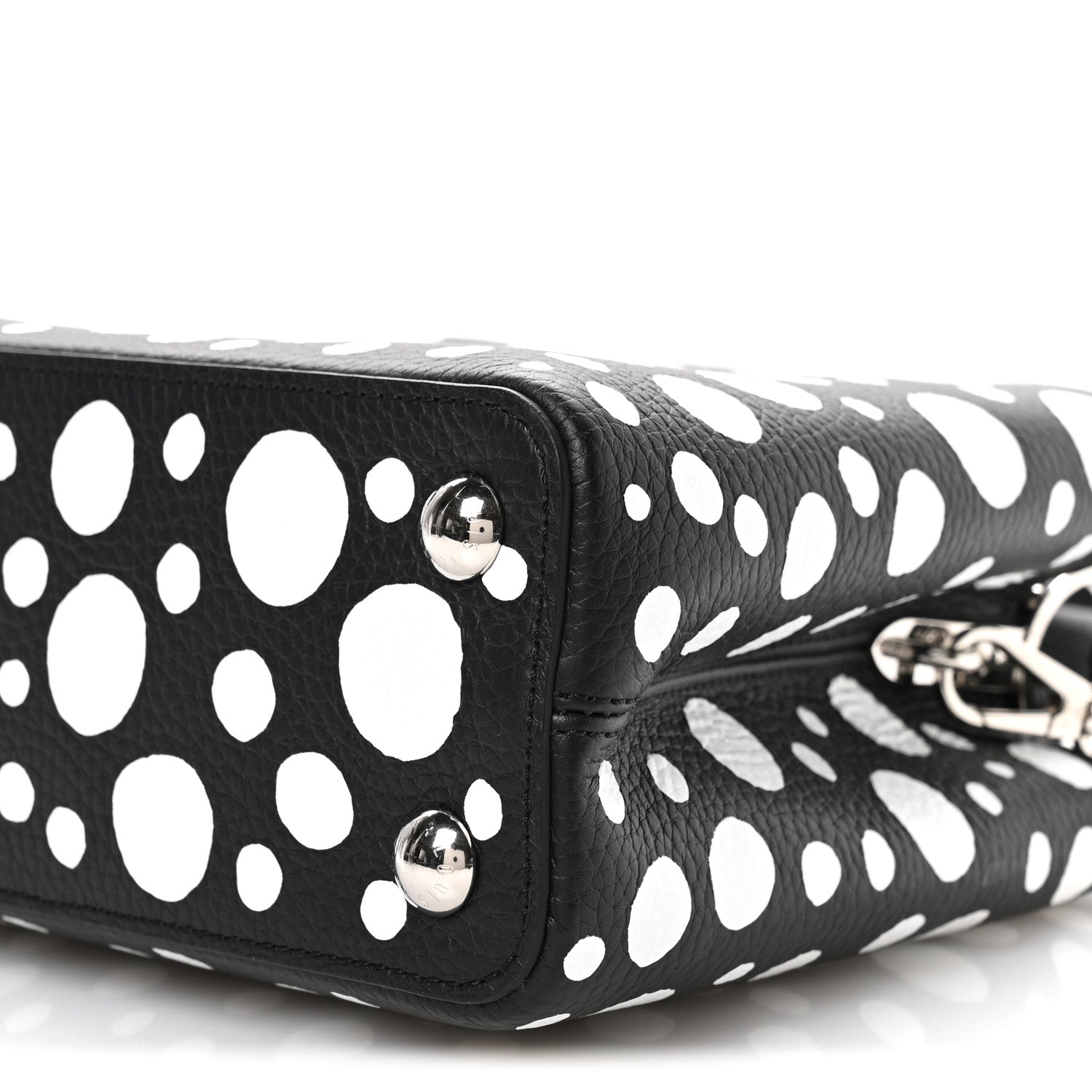 LV X YK Taurillon Capucines BB Black White