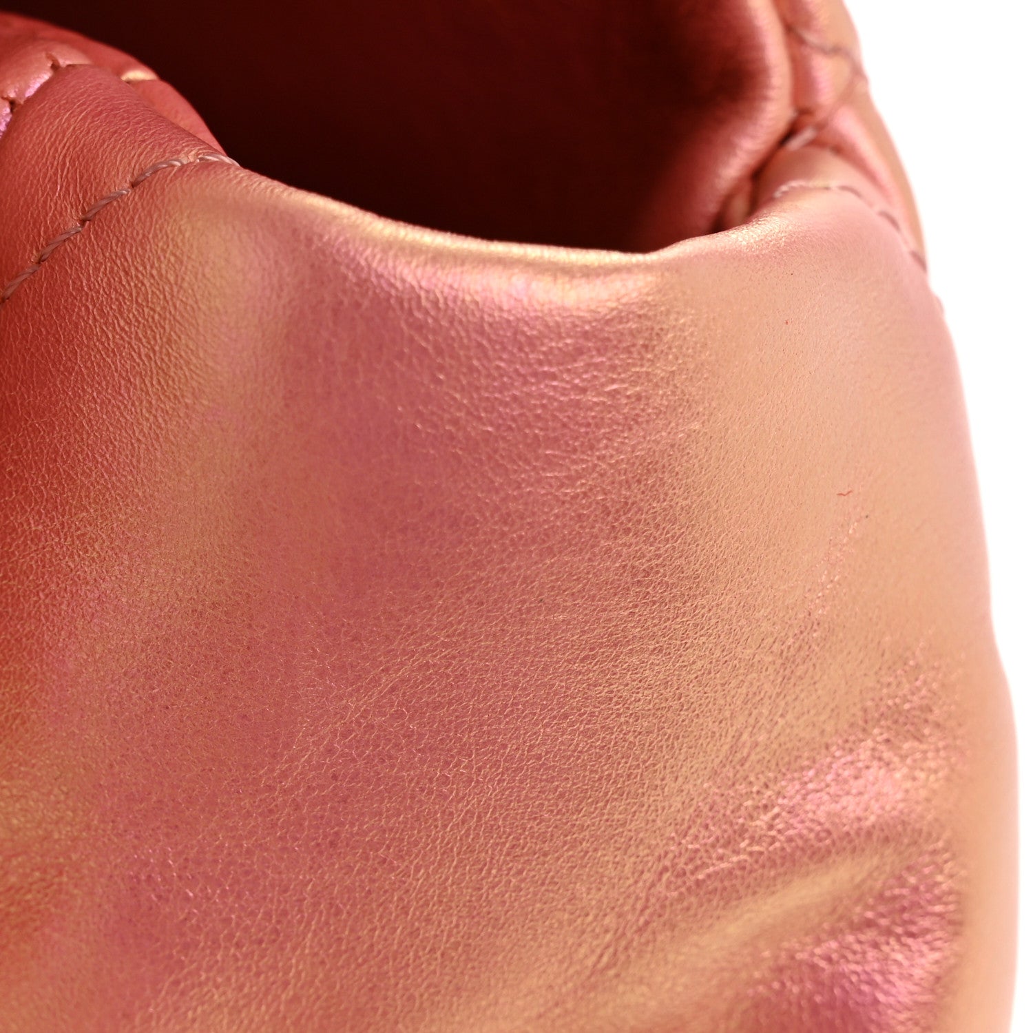 Iridescent Lambskin Quilted Large Chanel 19 Flap Pink