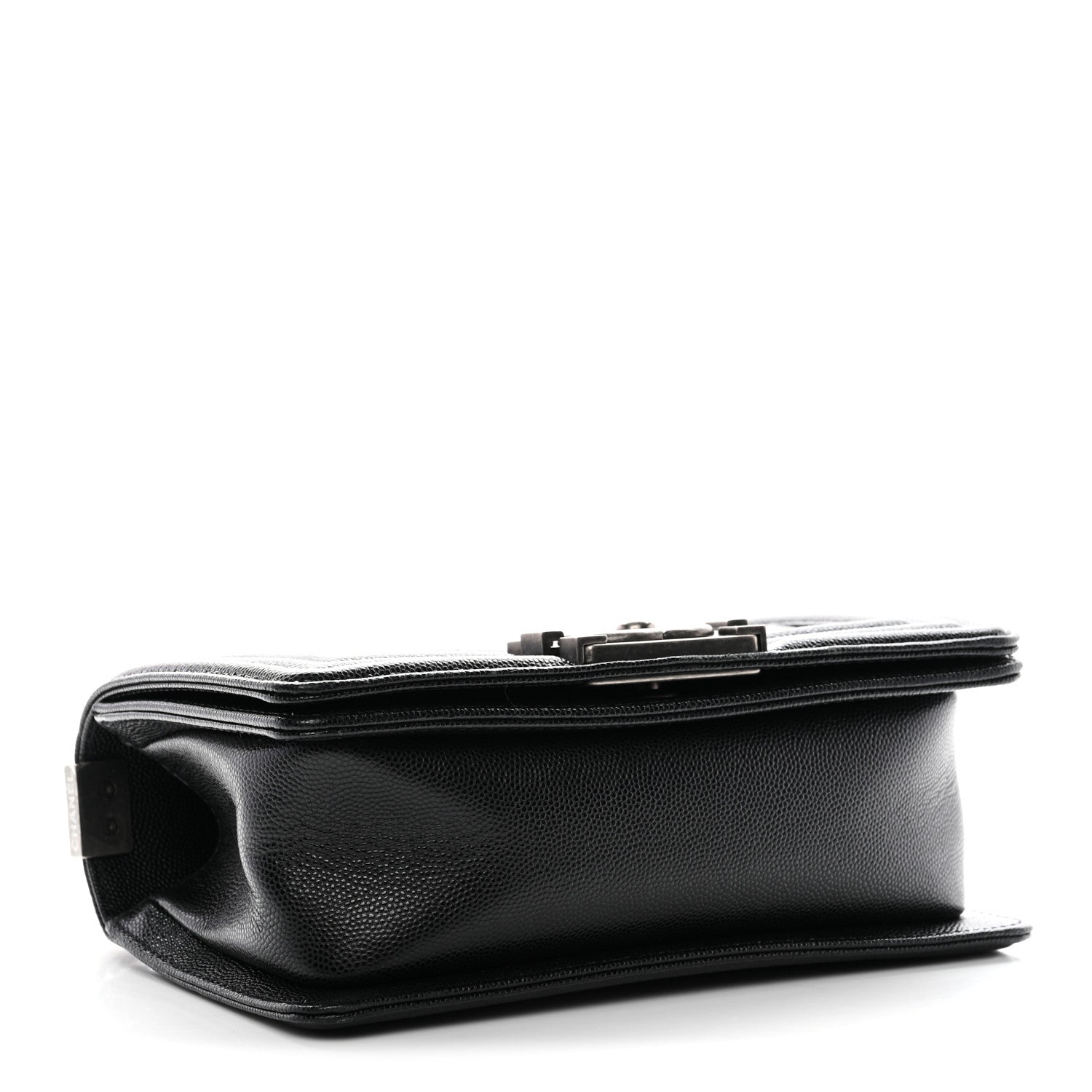 Caviar Quilted Small Boy Flap Black