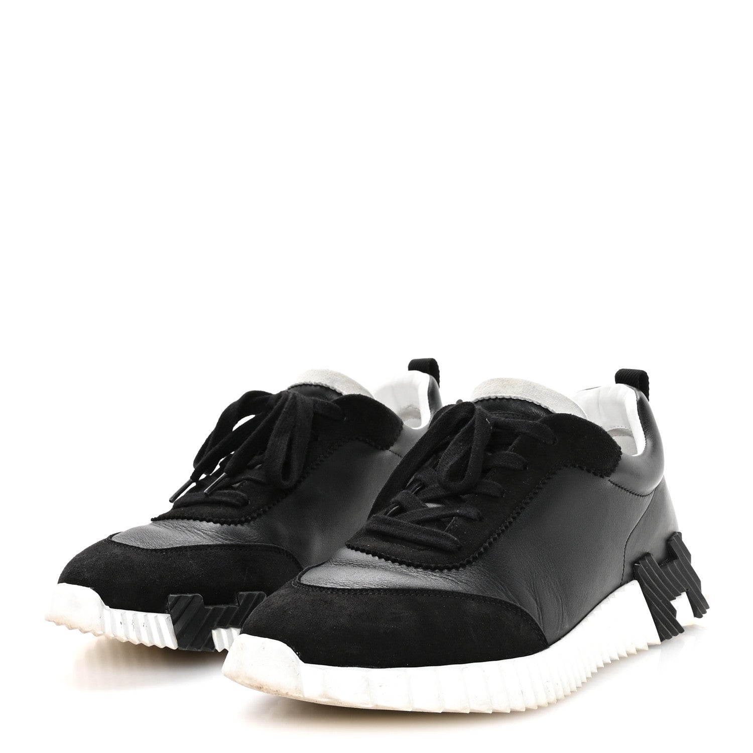 Goatskin Suede Goatskin Mens Bouncing Sneakers 43 Black
