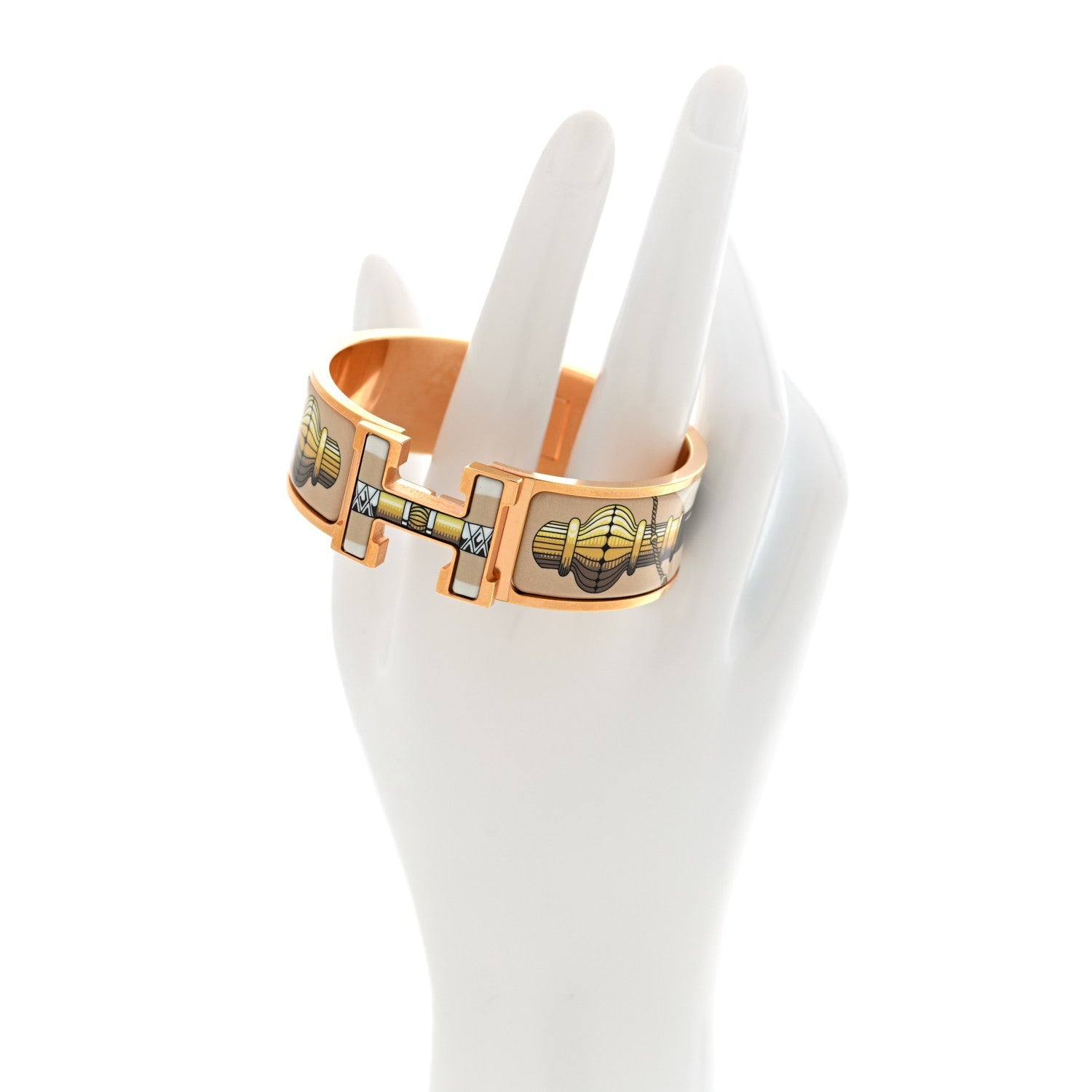 Enamel Wide Print Cliquetis Clic Clac H Bracelet GM Songe Nuit
