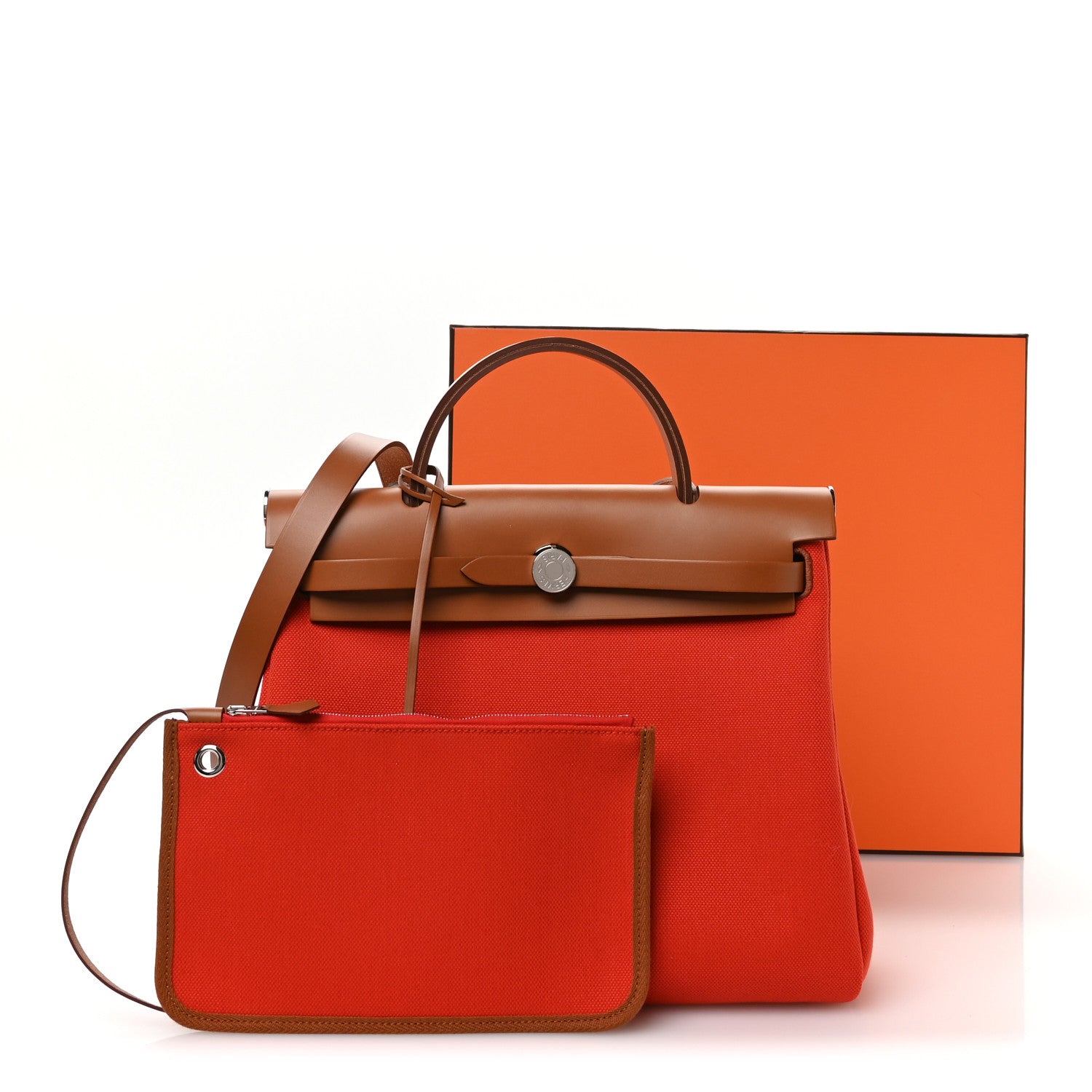 Vache Hunter Toile Herbag Zip Retourne 31 PM Orange Mecano Fauve