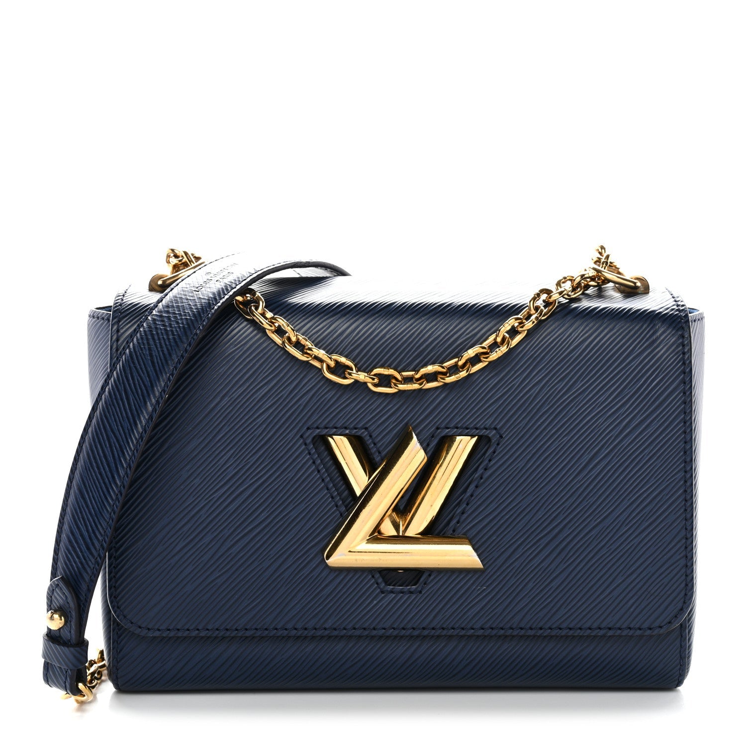 Epi Twist Shoulder Bag MM Indigo