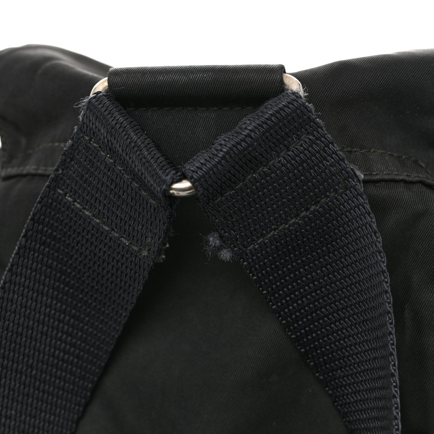 Nylon Vela Mini Cinch Backpack Black