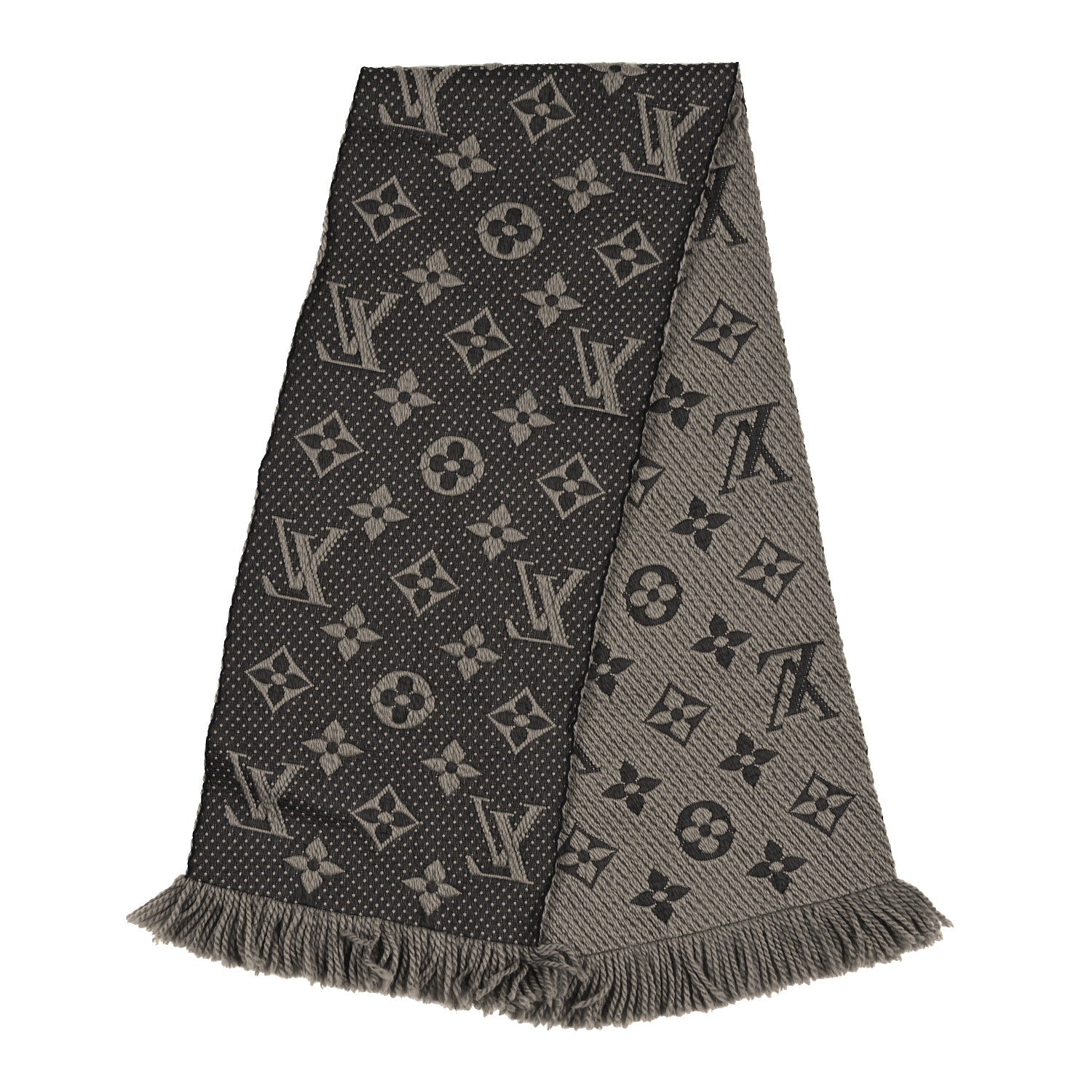Wool Silk Logomania Scarf Verone