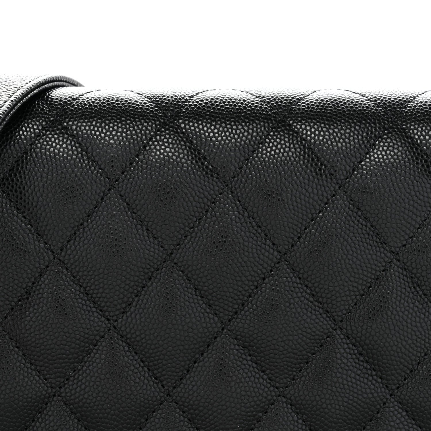 Caviar Quilted Boy Wallet On Chain WOC Black