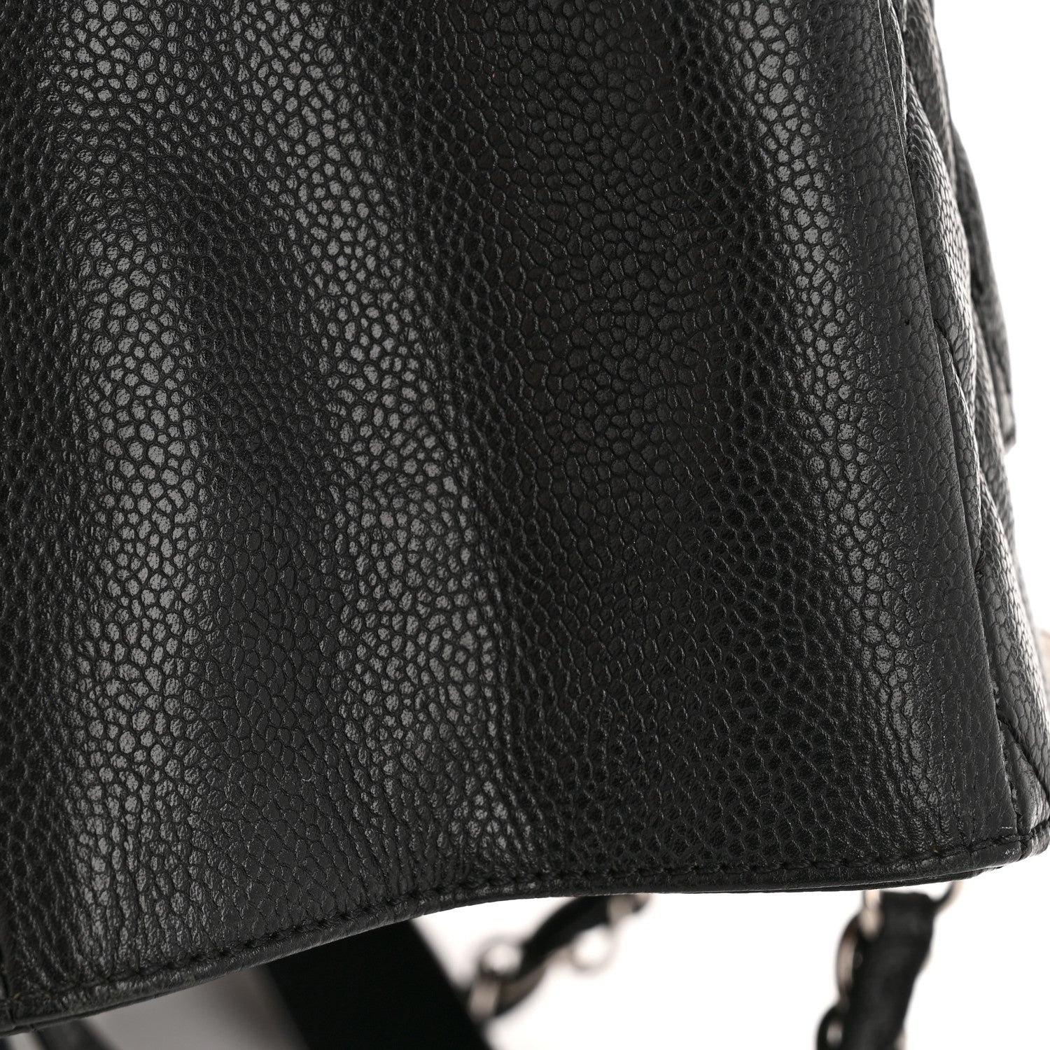 Caviar Quilted Grand Shopping Tote GST Black