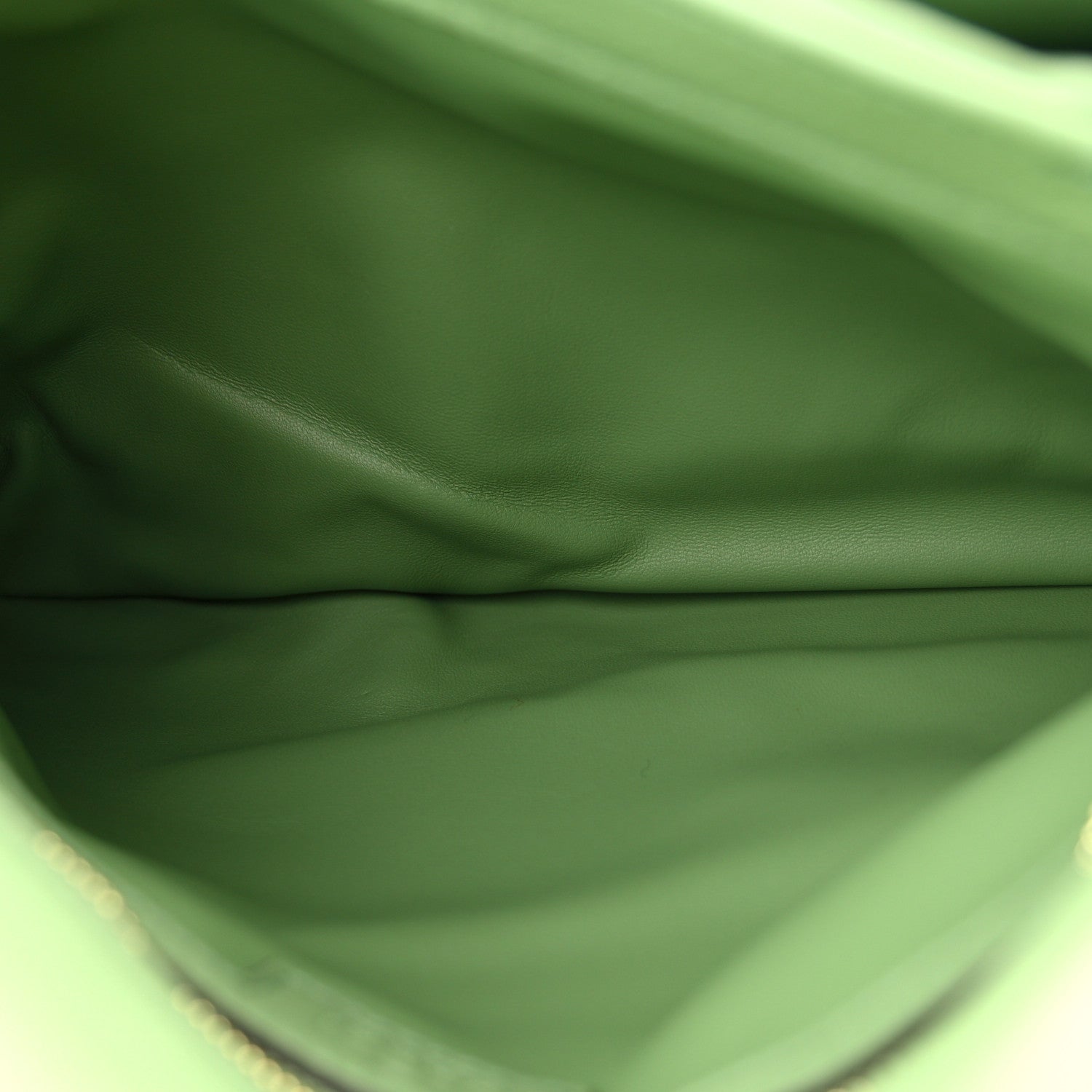 Roxy Calfskin Web Medium Blondie Top Handle Shoulder Flap Bag Salamander Green