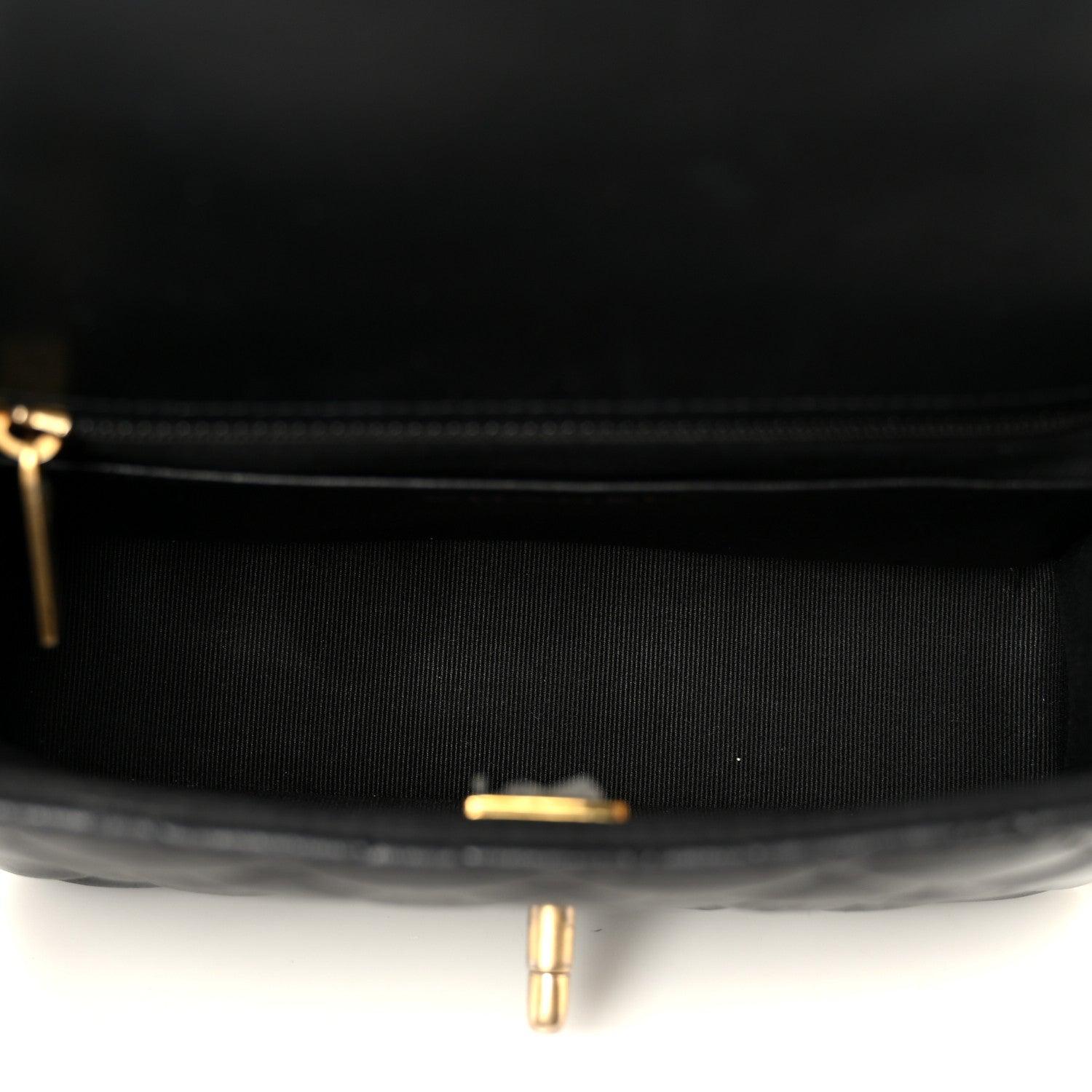 Lambskin Quilted Casino Chips Small Flap Black