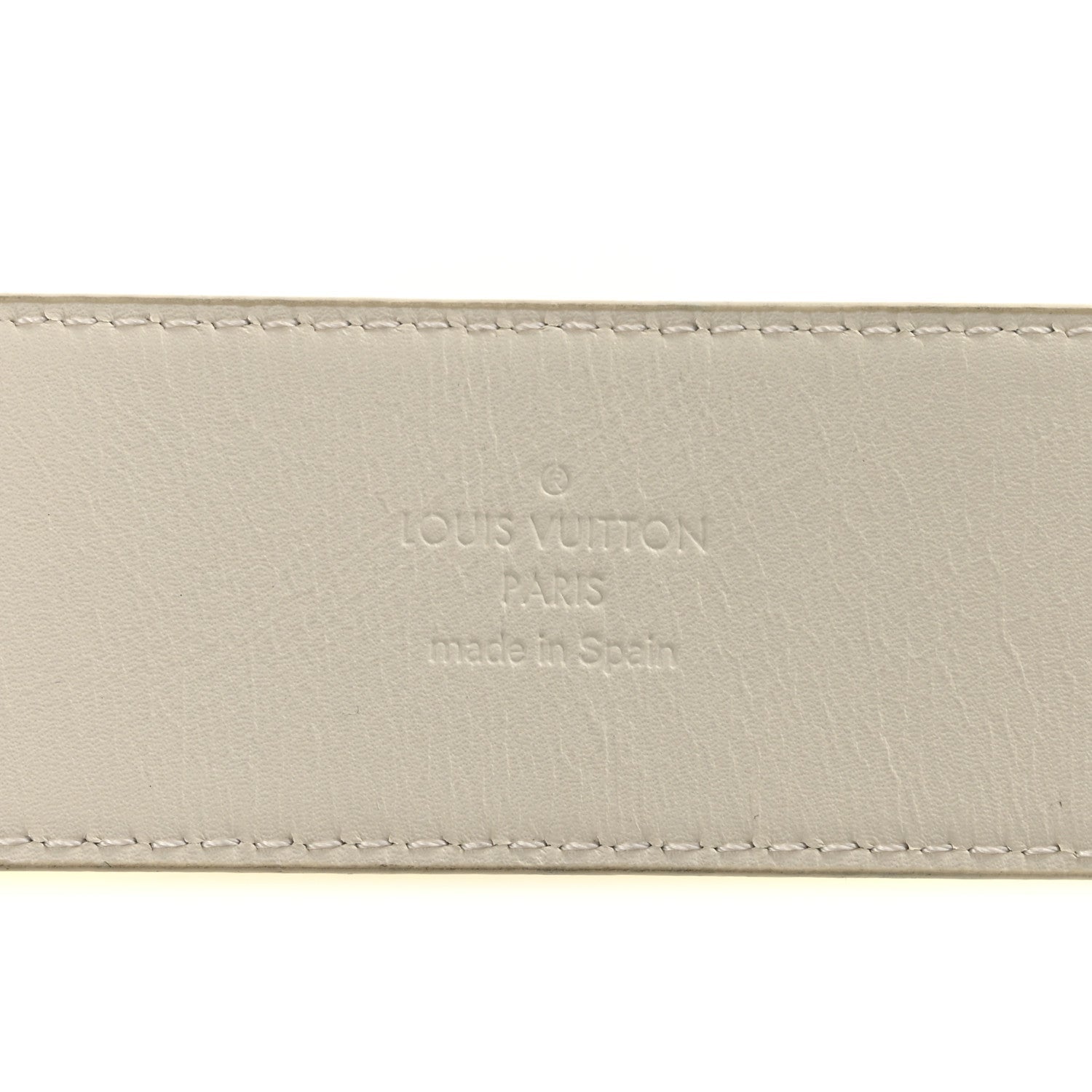 PVC Monogram 40mm LV Initiales Reversible Belt 85 34 Iridescent Prism