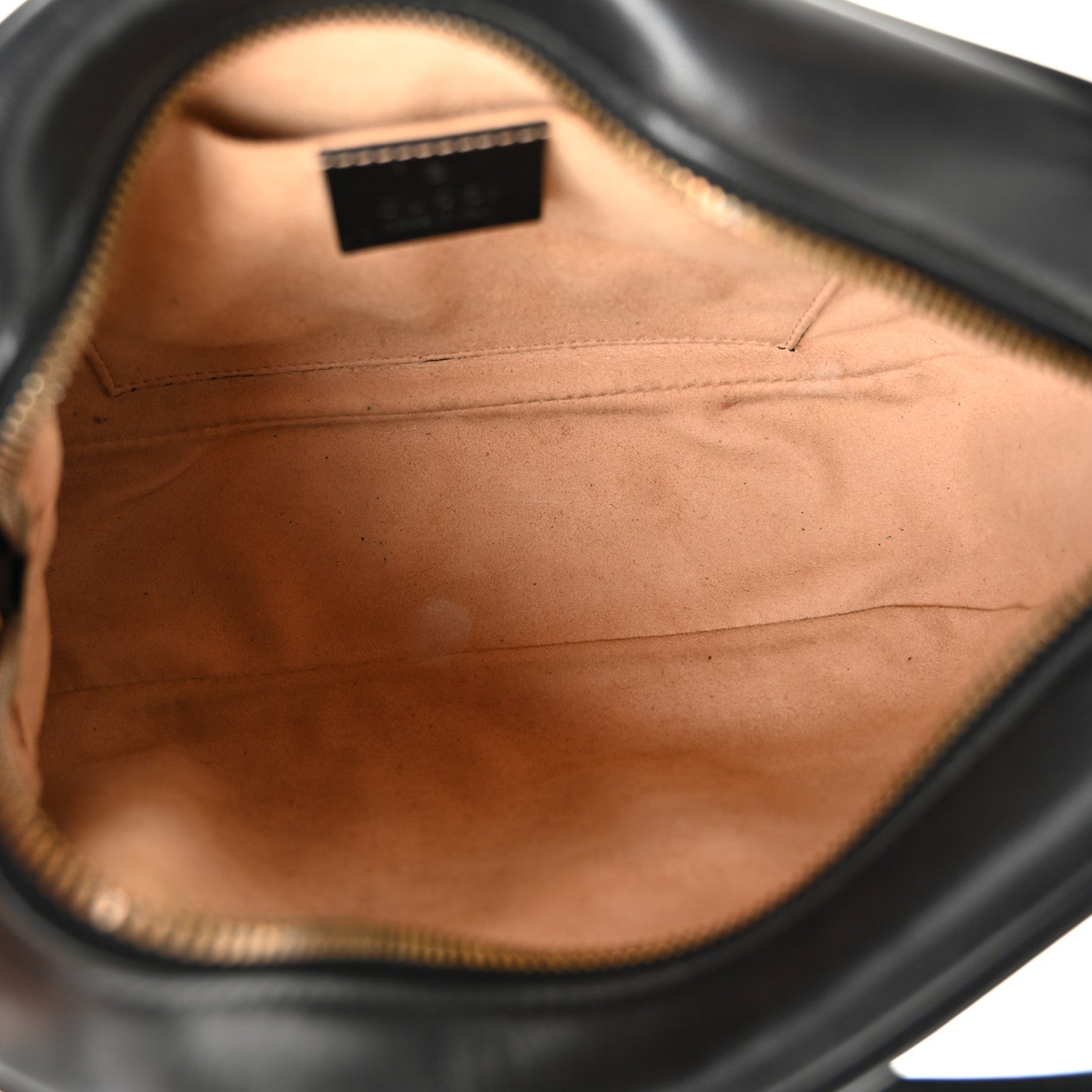 Calfskin Matelasse Small GG Marmont Chain Shoulder Bag Black