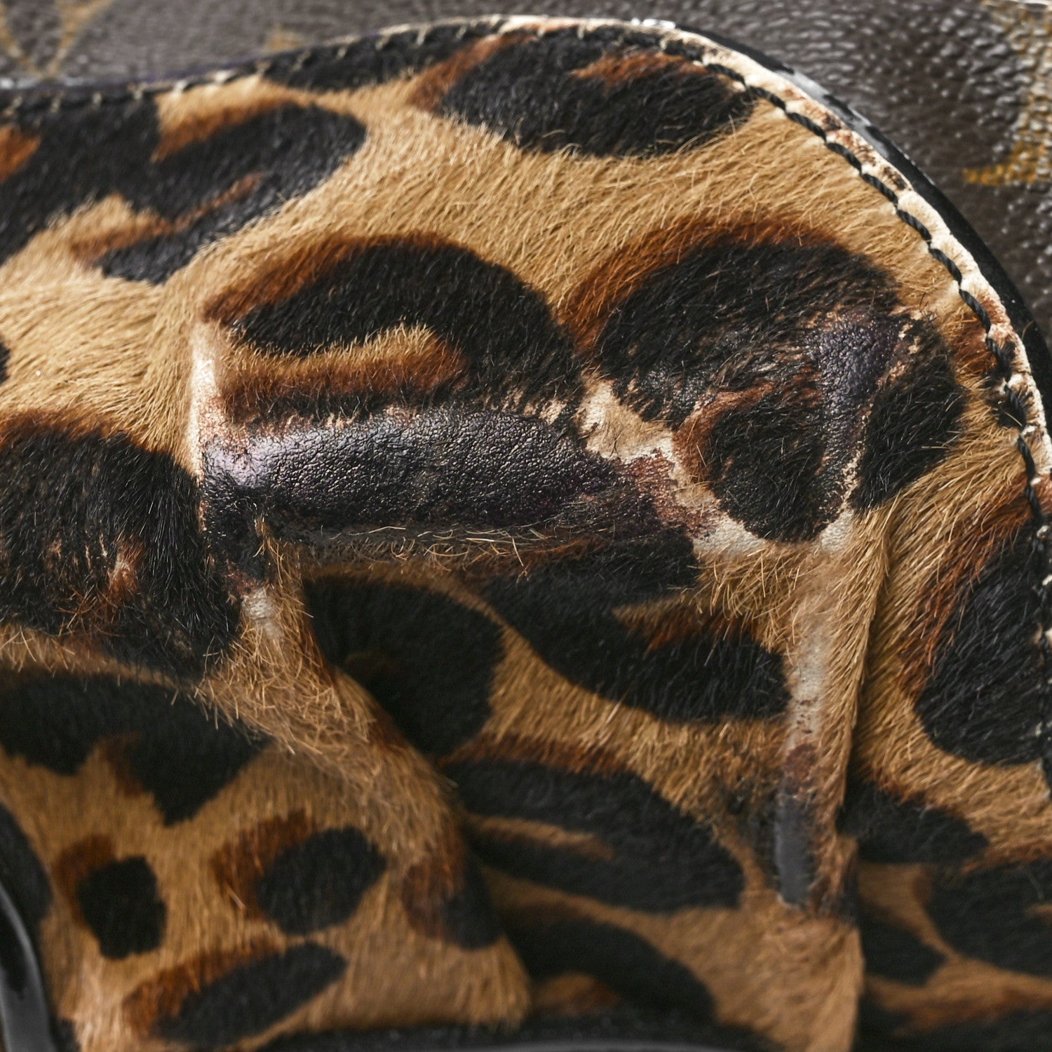 Monogram Leopard Stephen Bag