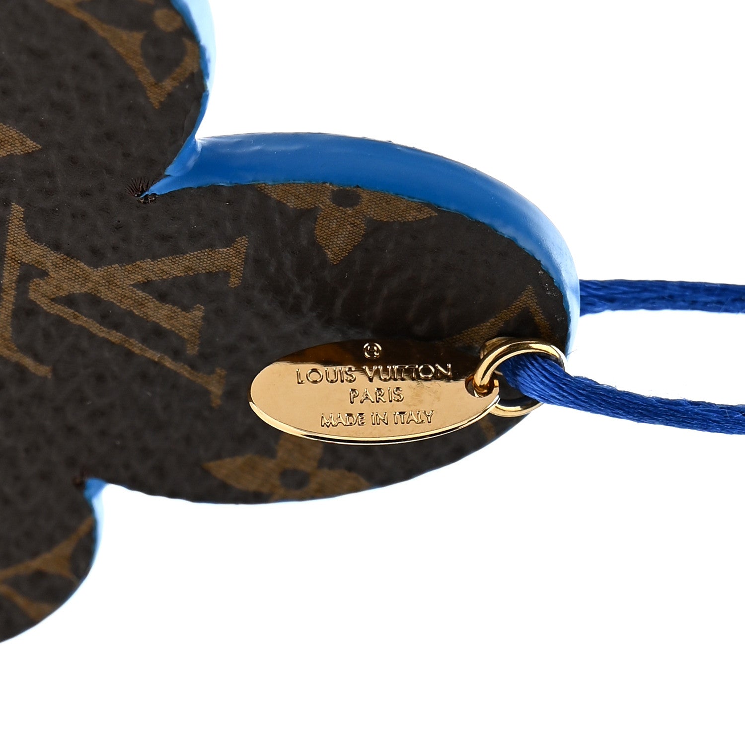 Monogram Vivienne Xmas Ornament Charm Blue