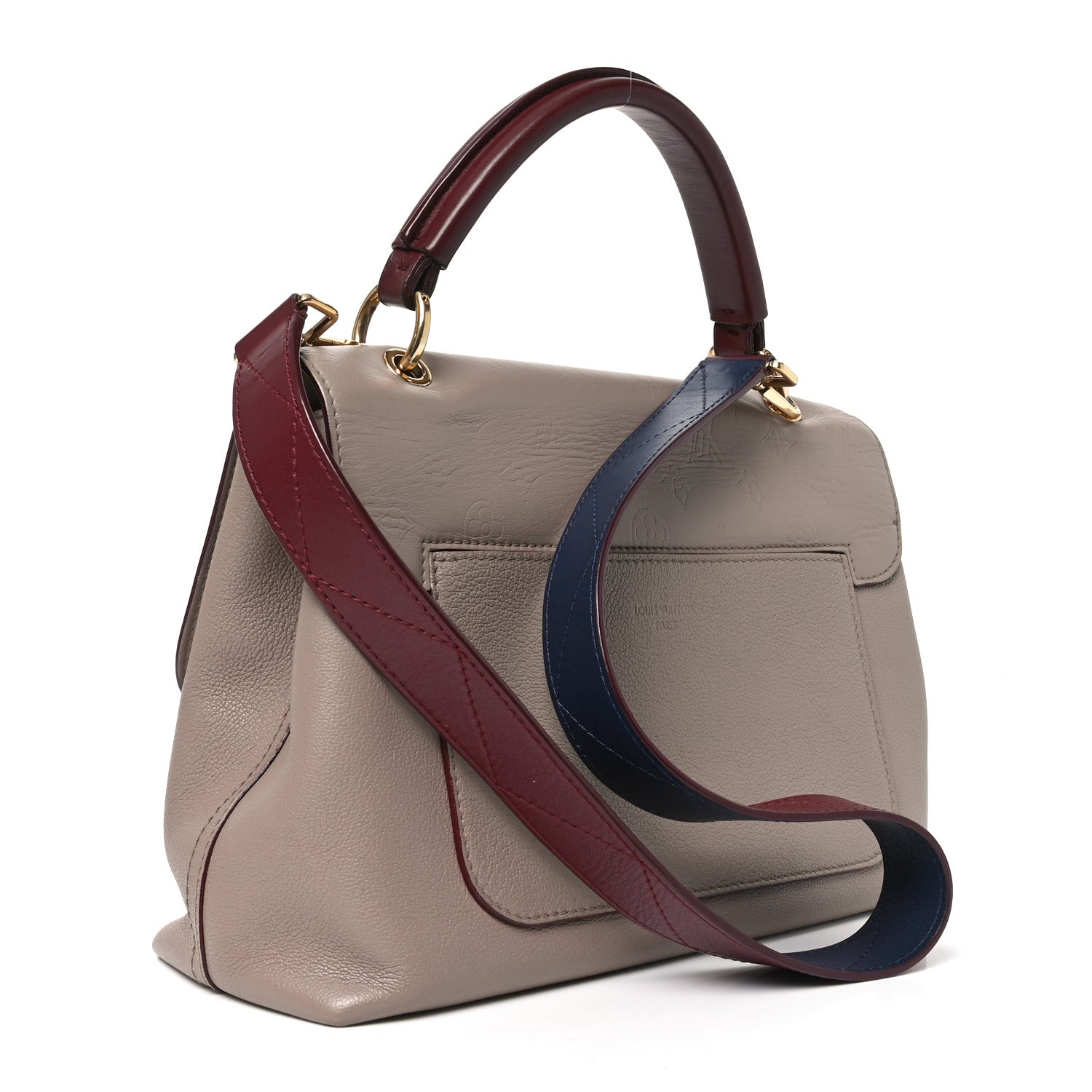Calfskin Monogram Very One Handle Mastic Raisin