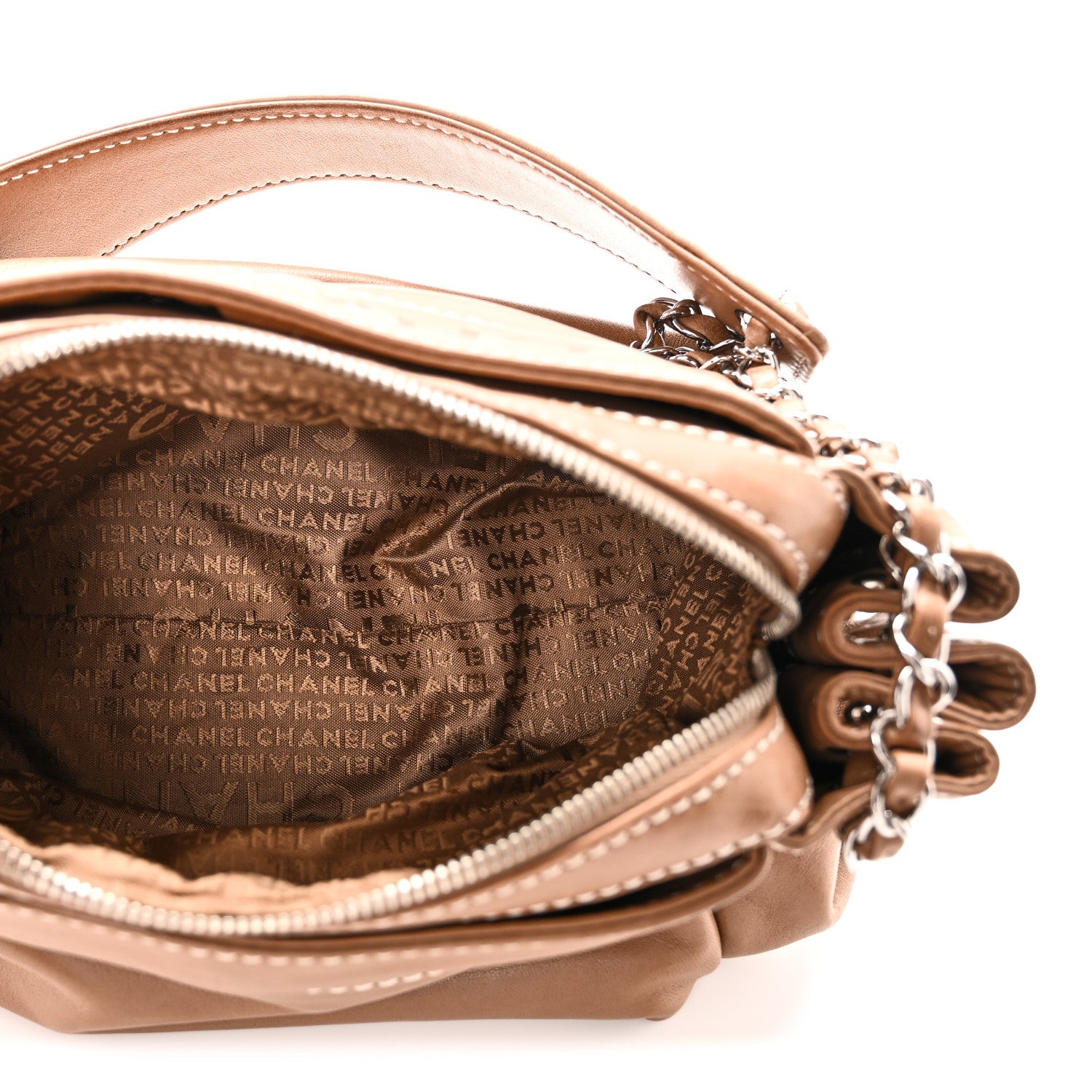 Lambskin Lax Accordion Hobo Brown