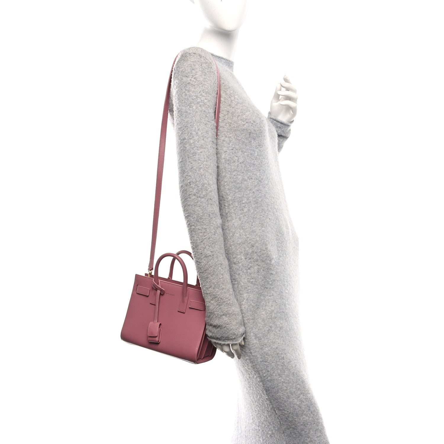 Calfskin Nano Sac De Jour Rose Dark