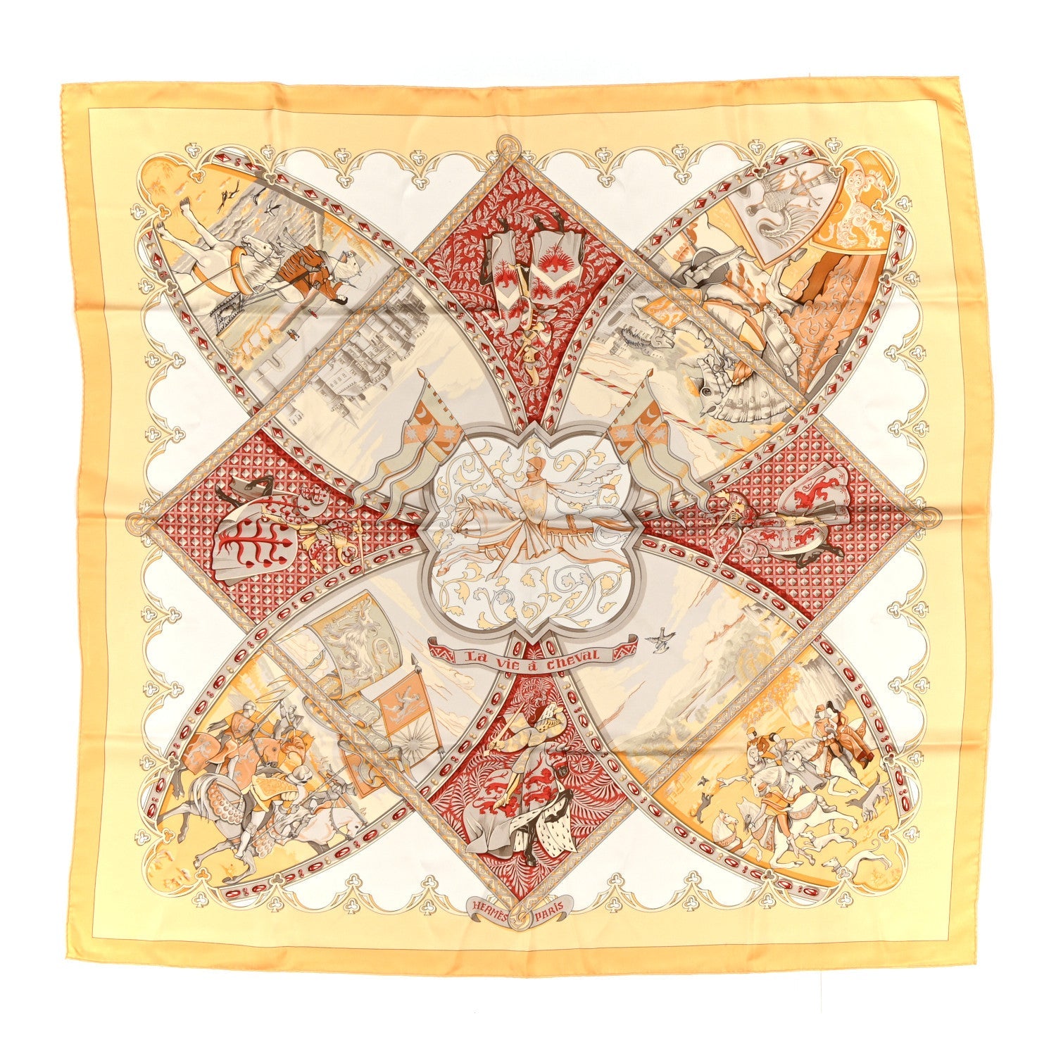 Silk La Vie A Cheval Scarf 90