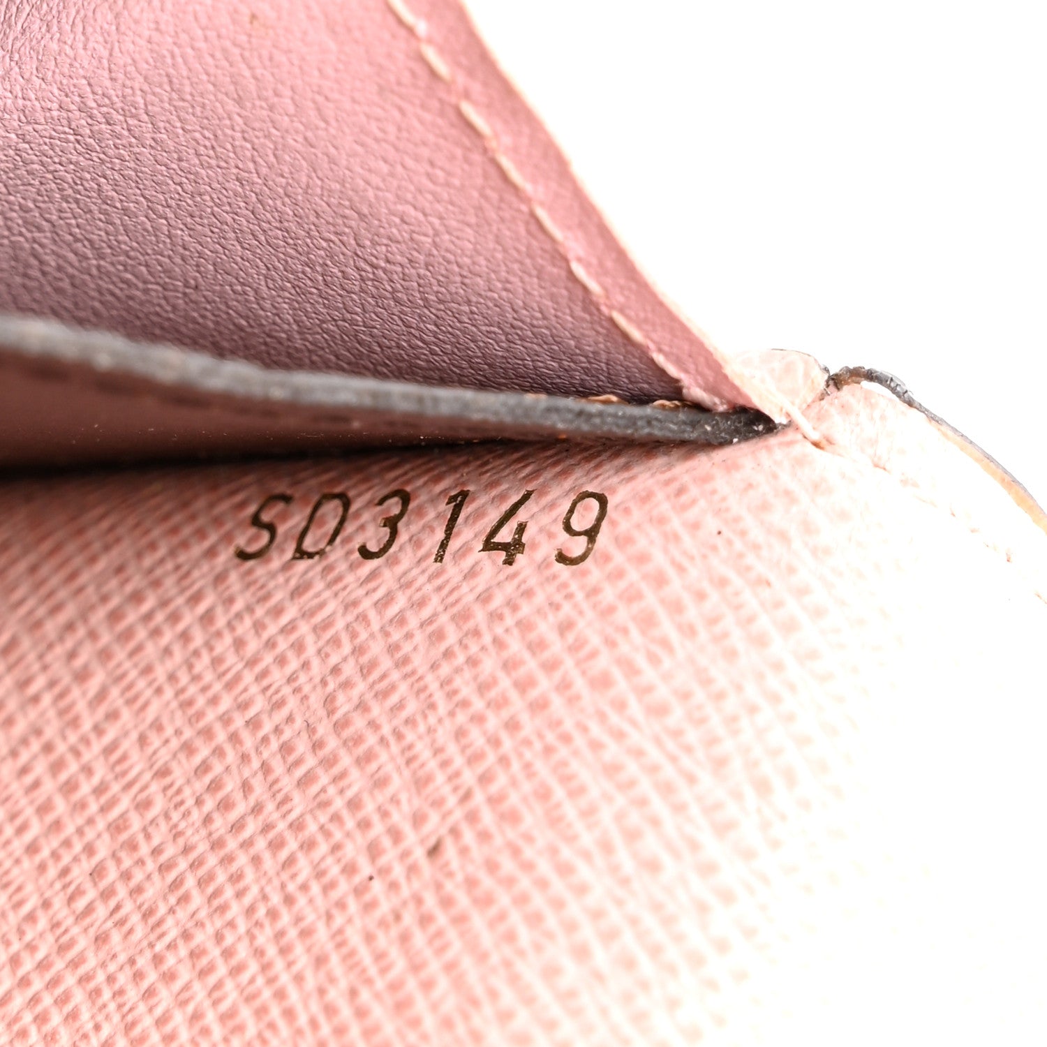 Damier Ebene Emilie Wallet Rose Ballerine