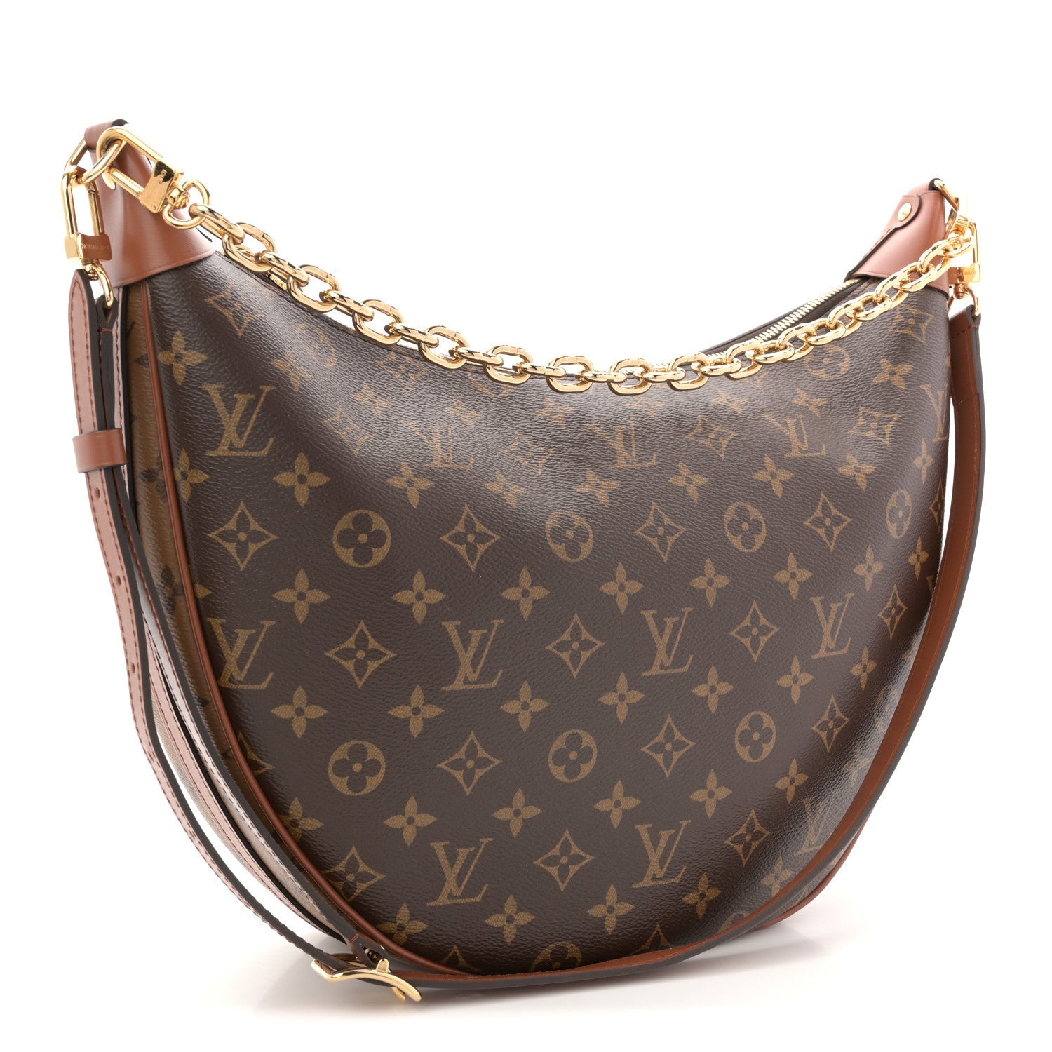 Reverse Monogram Loop Hobo