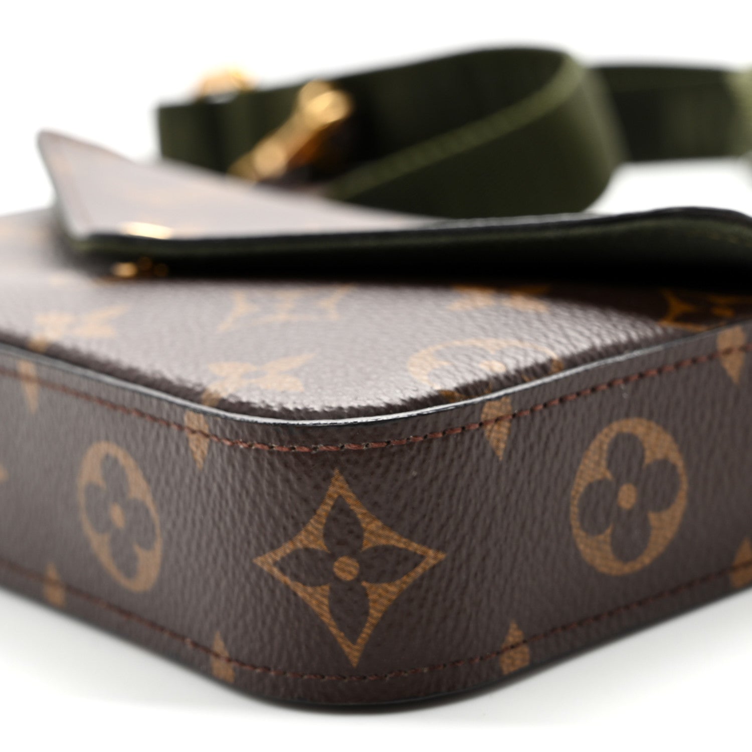 Monogram Felicie Strap & Go Kaki