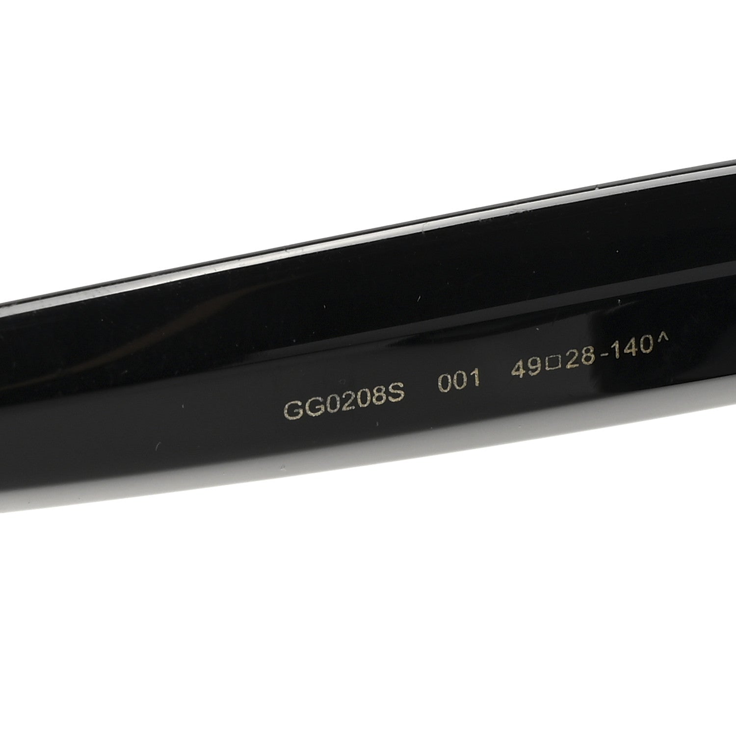 Acetate Crystal Star Round Frame Sunglasses GG0208S Black