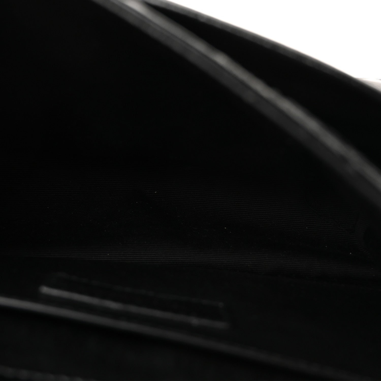 Crinkled Calfskin Matelasse Monogram Baby Niki Chain Satchel Black
