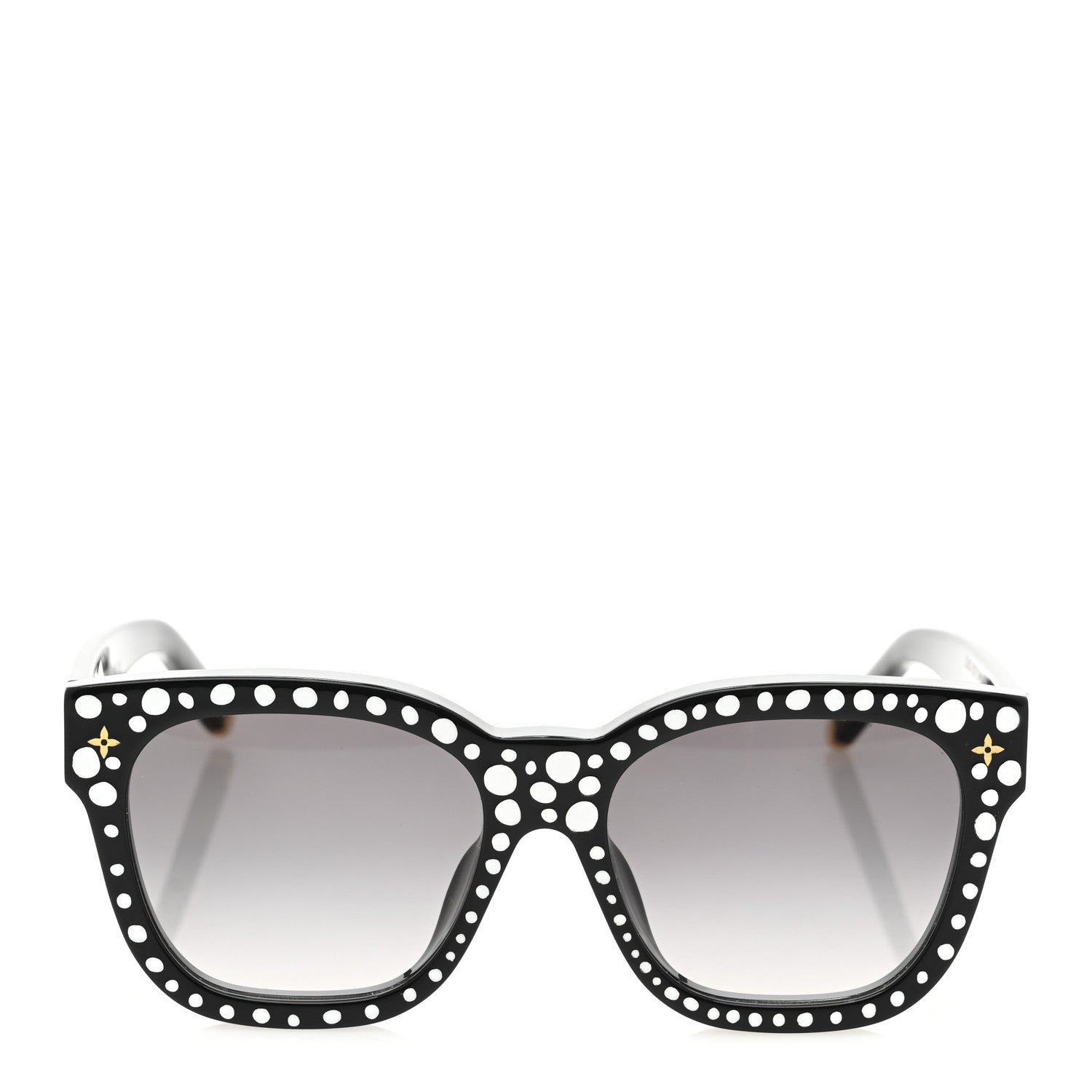 LV X YK Acetate Painted Dots Sunglasses Z1902W Black White