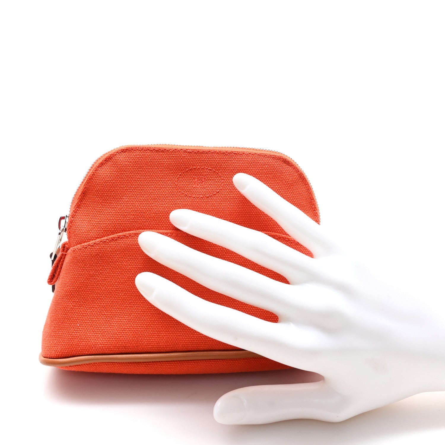 Cotton Canvas Mini Mini Bolide Travel Cosmetic Pouch Feu